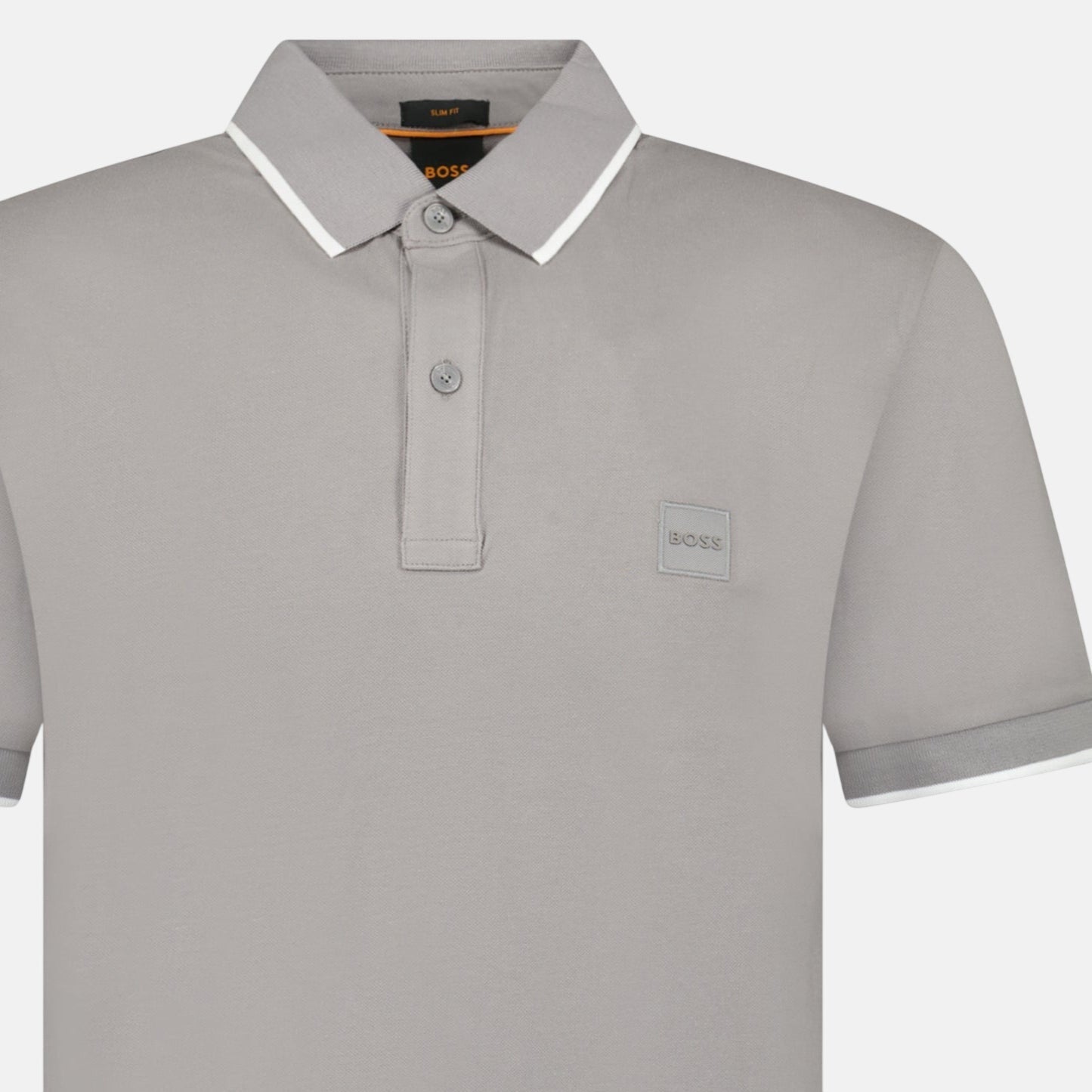 BOSS Passertip Polo Shirt Grey - sku-55535518024061 - northern threads uk