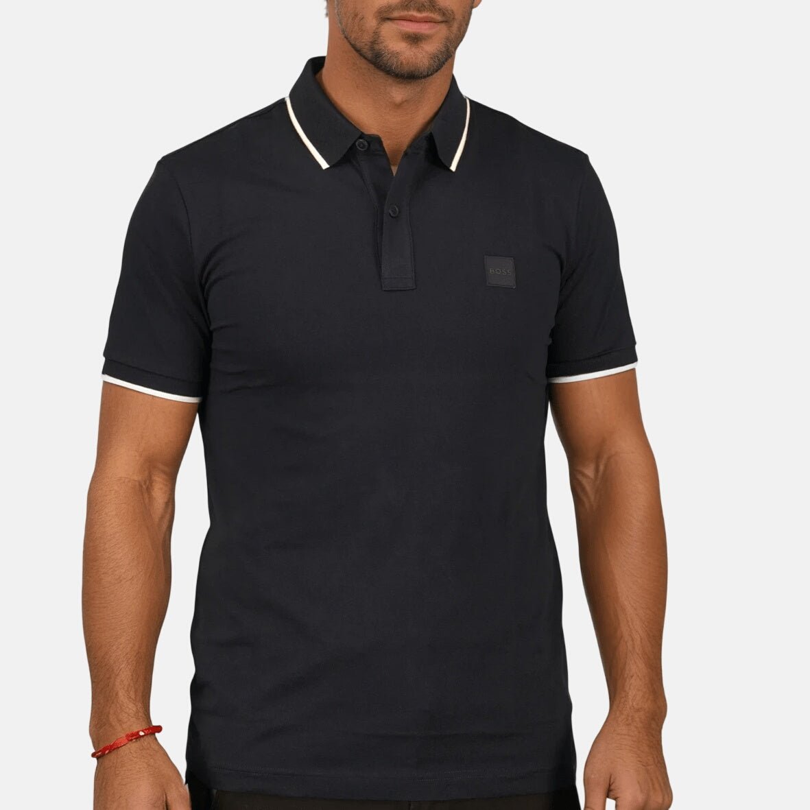 BOSS Passertip Polo Shirt in Navy - O8 - northern threads uk