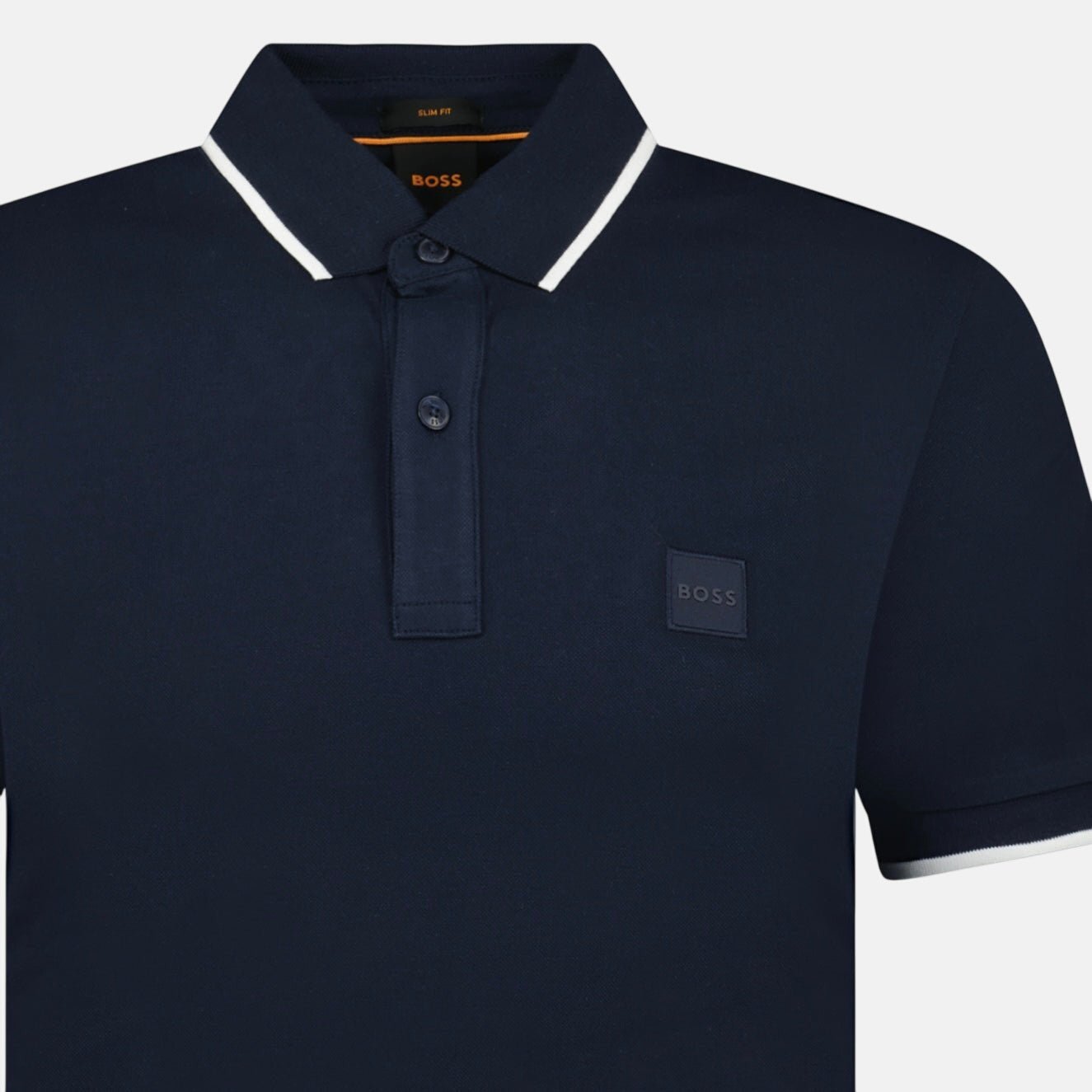 BOSS Passertip Polo Shirt in Navy - O8 - northern threads uk