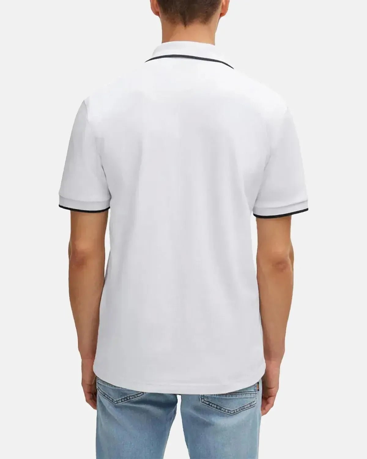 BOSS PASSERTIP POLO SHIRT WHITE - northern threads