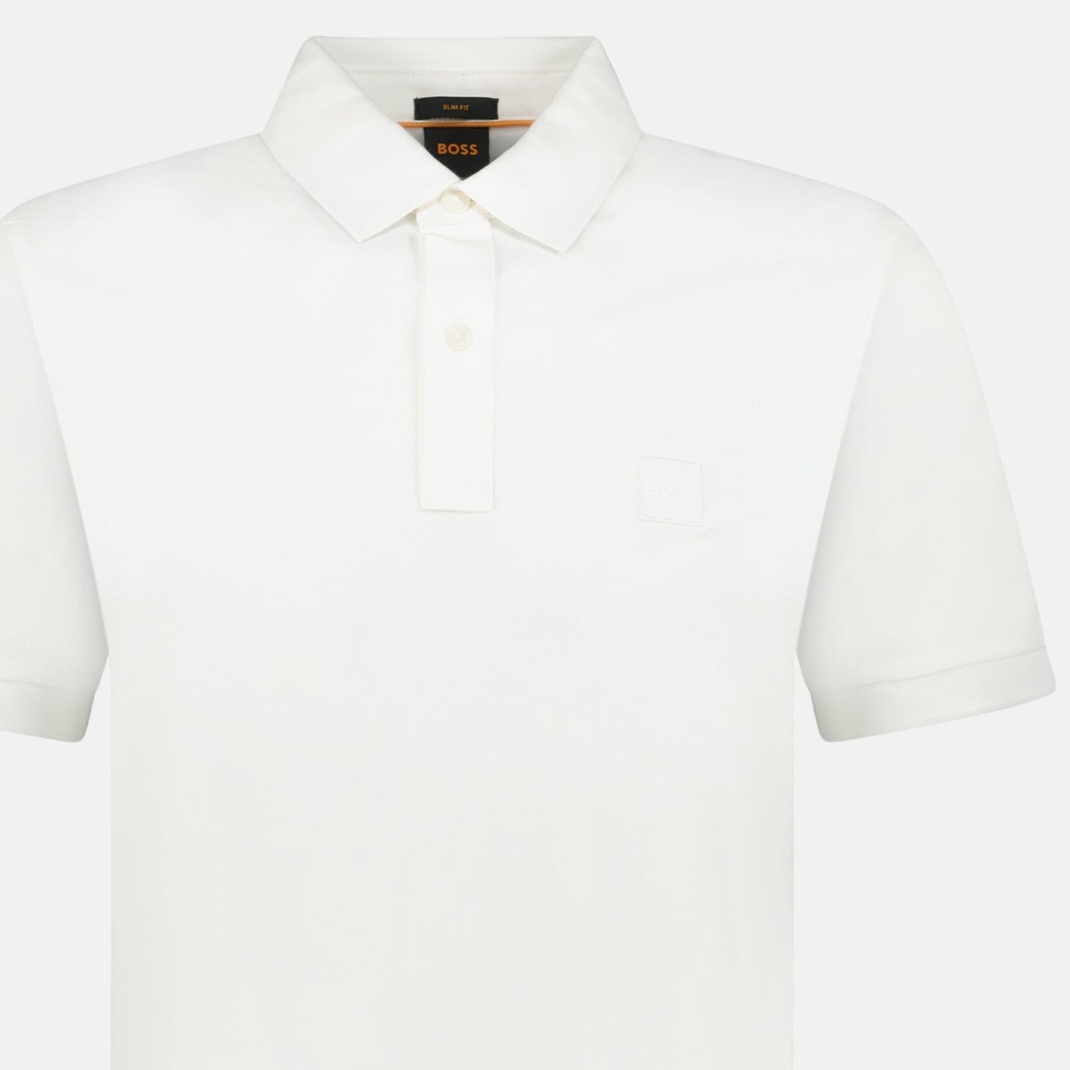BOSS Passertip Polo Shirt White - sku-55535659385213 - northern threads uk