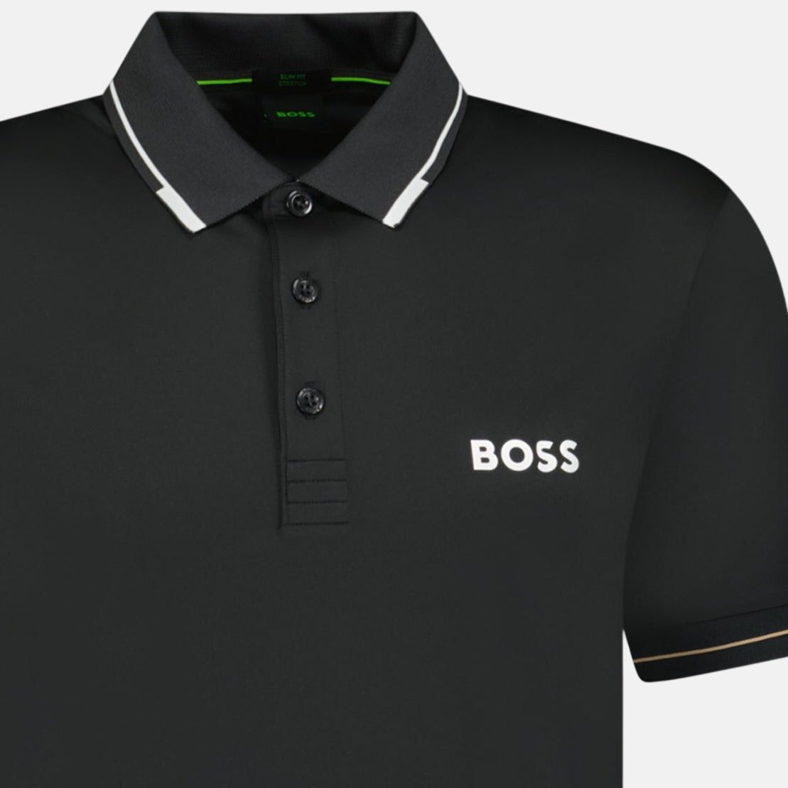 BOSS Paul Pro Polo Shirt Black - B18 - northern threads uk