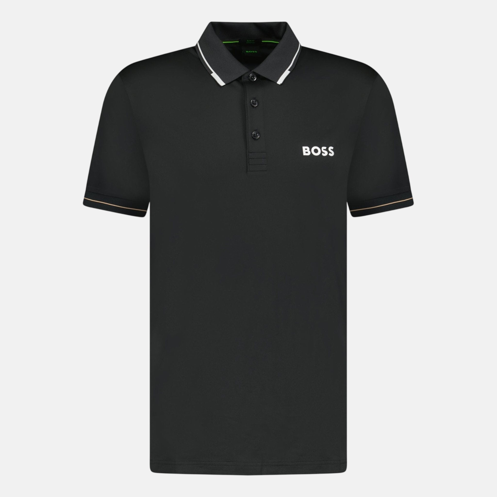 BOSS Paul Pro Polo Shirt Black - B18 - northern threads uk