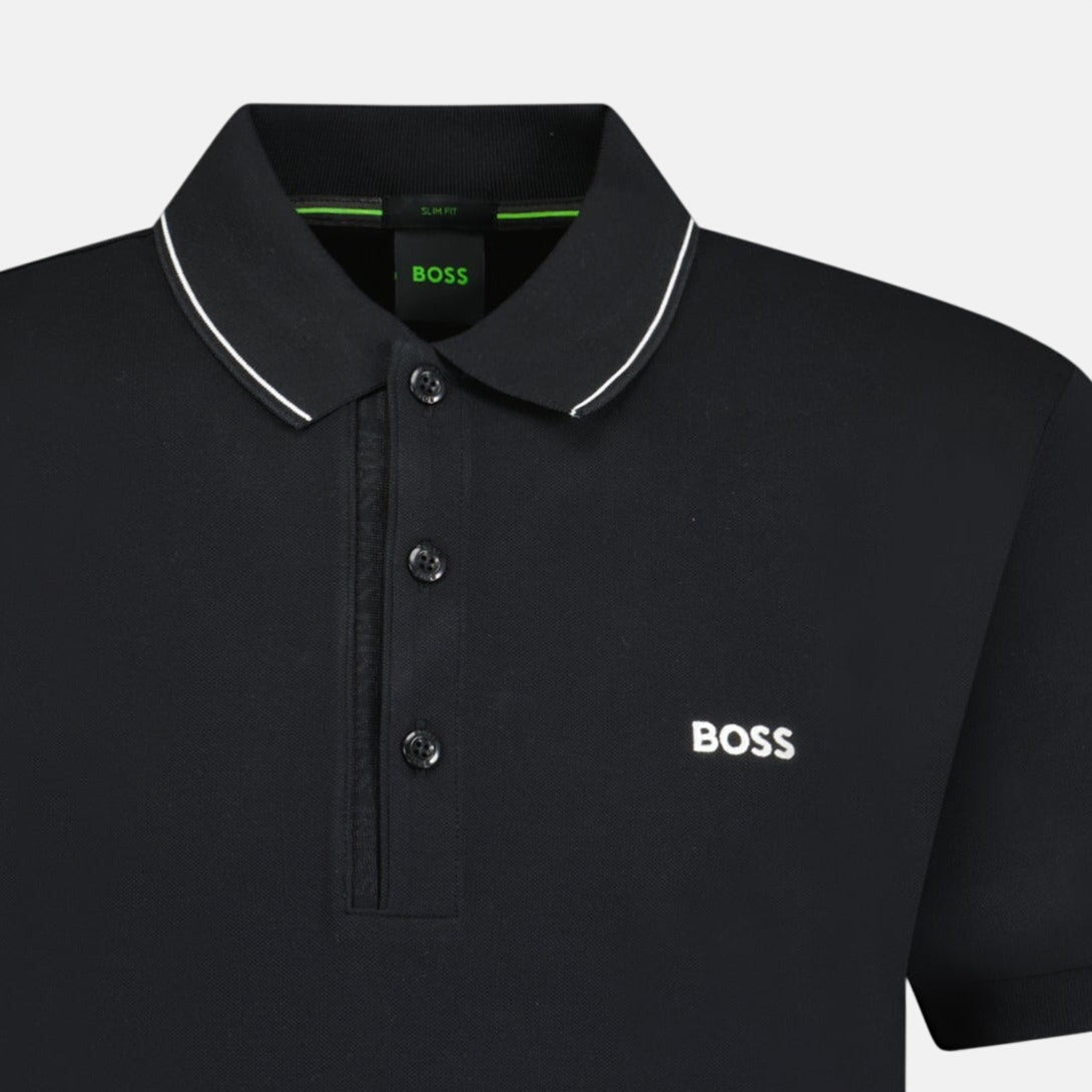 BOSS Paule 4 Polo Shirt Black - BOX 1 - northern threads uk
