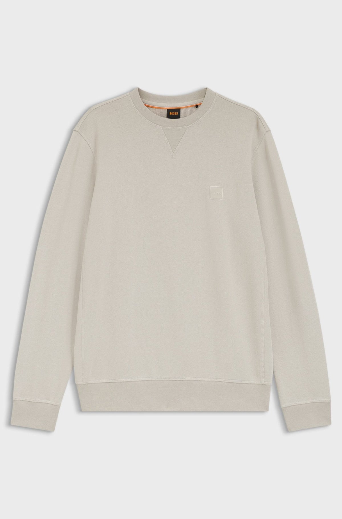 BOSS Reg Fit Westart Sweatshirt Light Grey | Northern Threads Designer Menswear