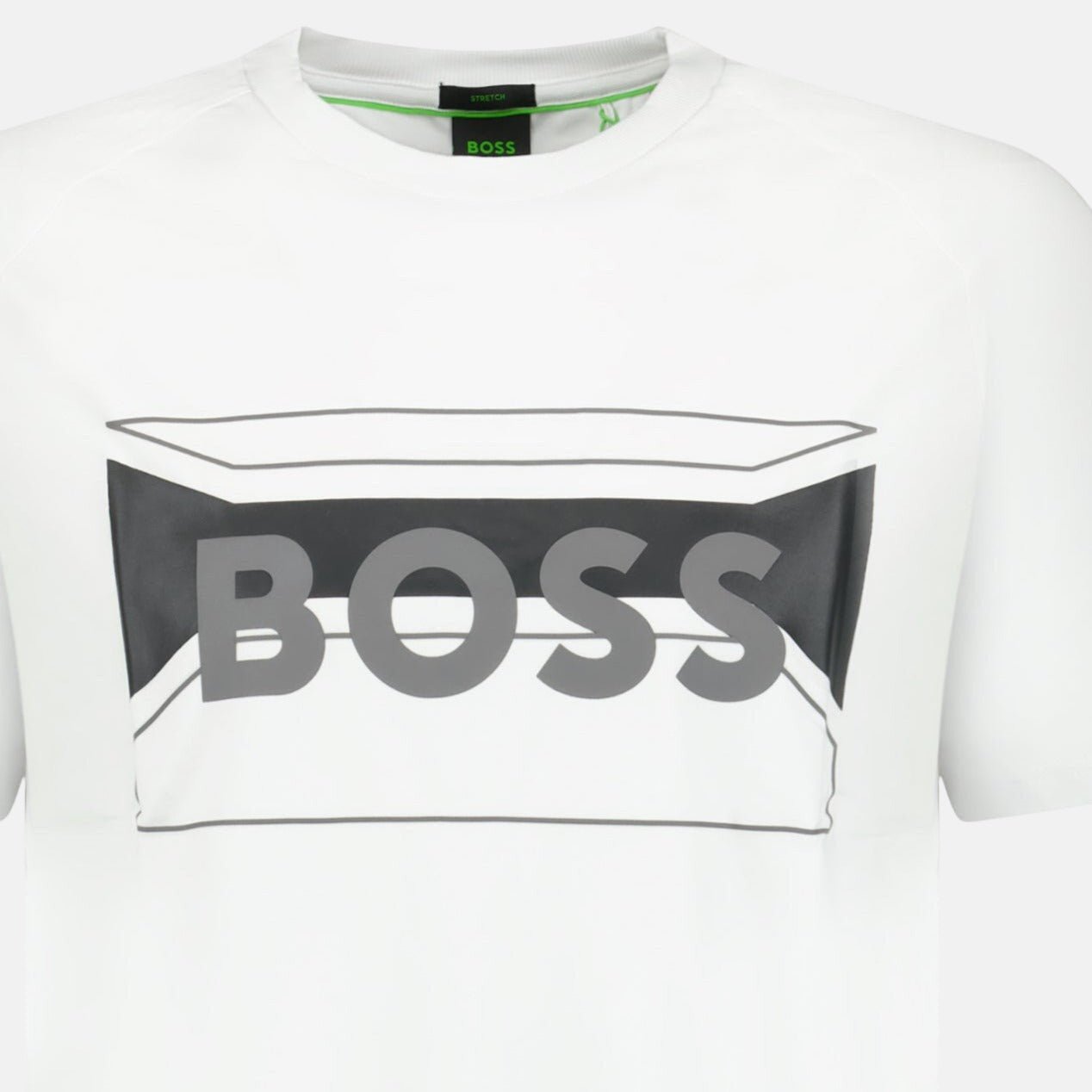 BOSS Regular - Fit Logo Artwork T-Shirt White - A56 - northern threads uk