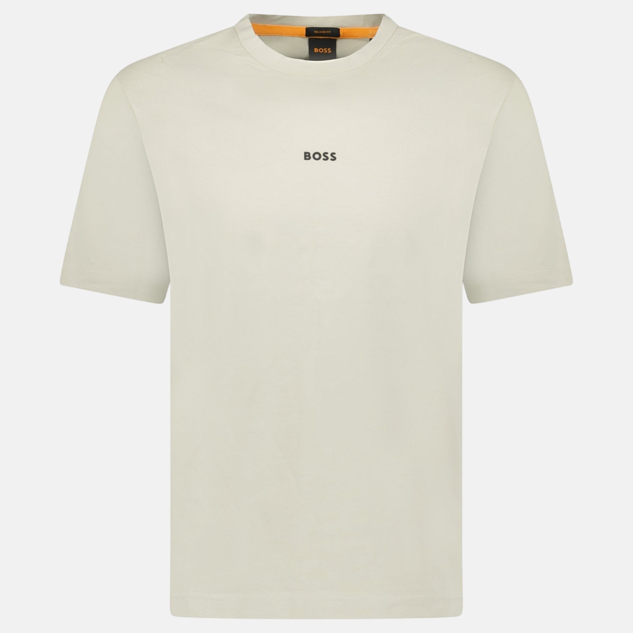 BOSS Relaxed - Fit Stretch Cotton T-Shirt Beige - sku-55536264216957 - northern threads uk