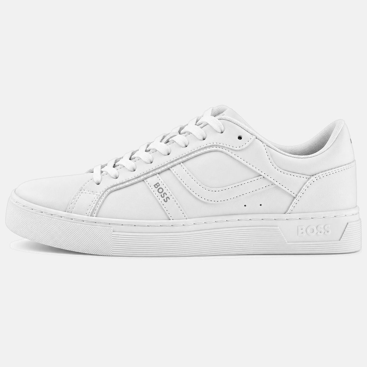 BOSS Rhys Tennis Trainers White | Northern Threads Designer Menswear