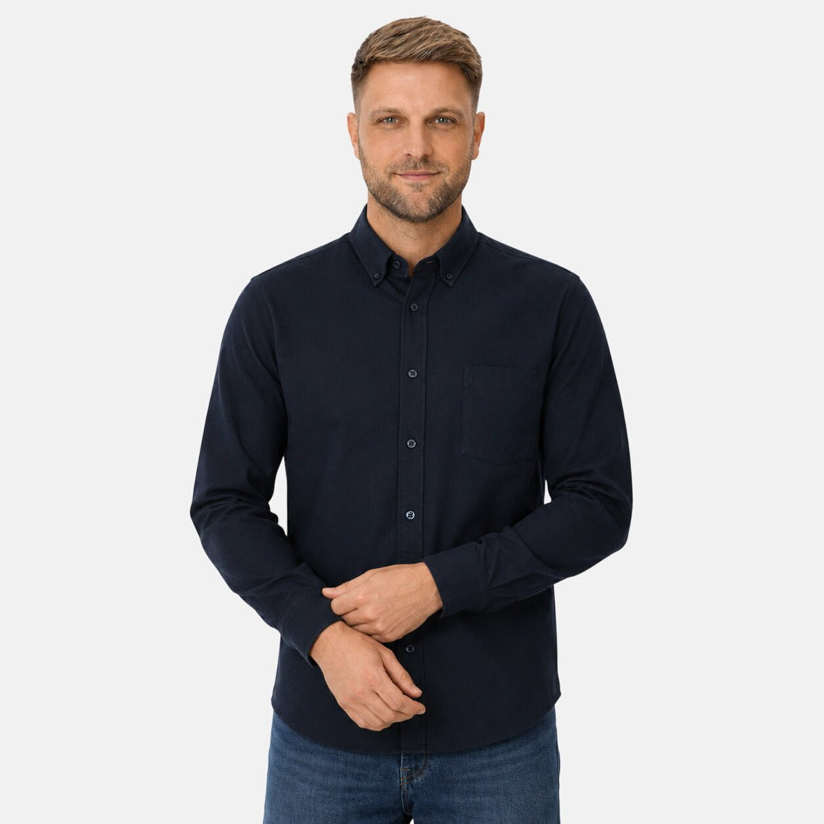 BOSS Rickert Shirt Dark Navy | Northern Threads Designer Menswear
