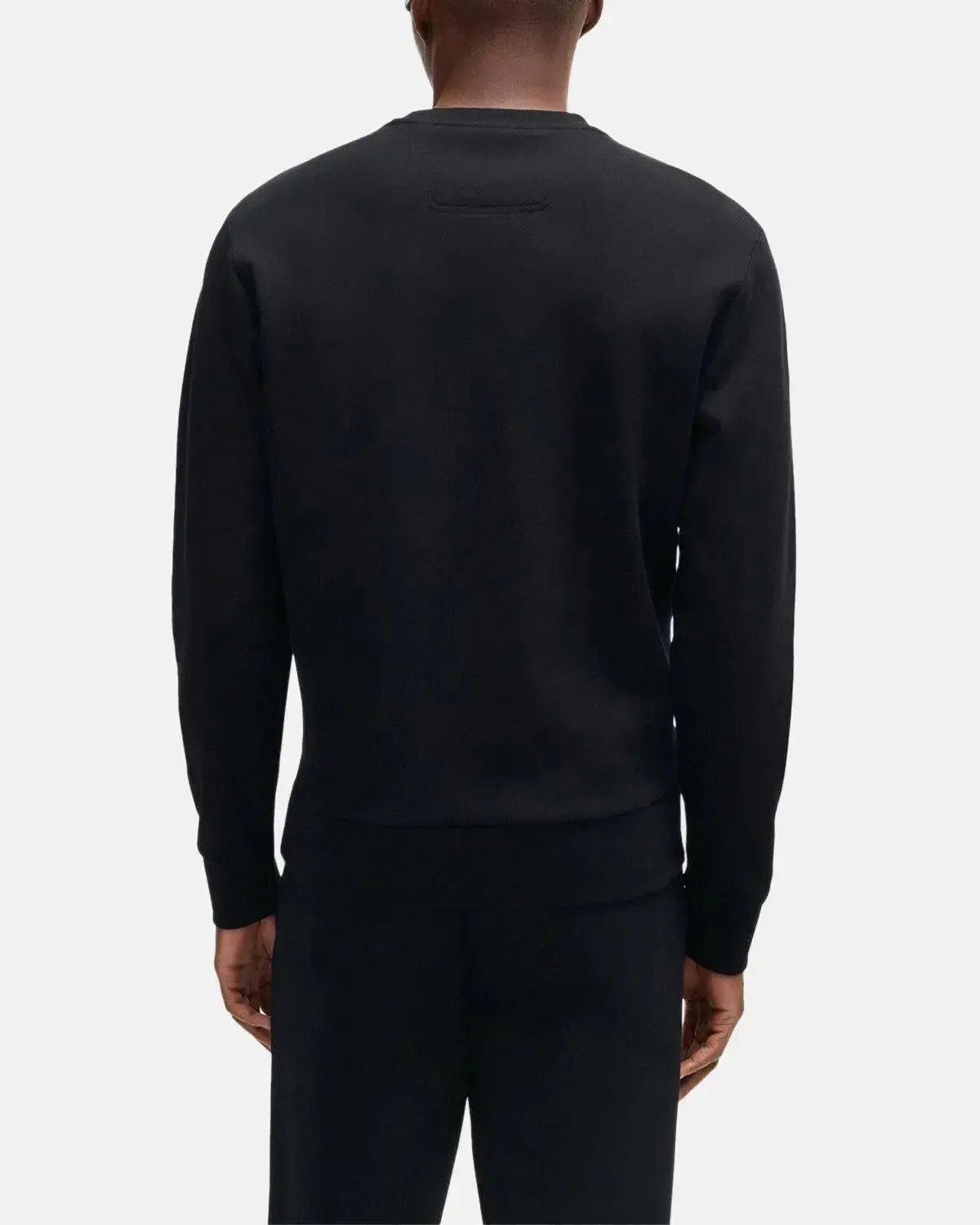 BOSS SALBO SANDWICH LOGO SWEATSHIRT BLACK - HUGO-BOSS-50506119-001-S - northern threads uk
