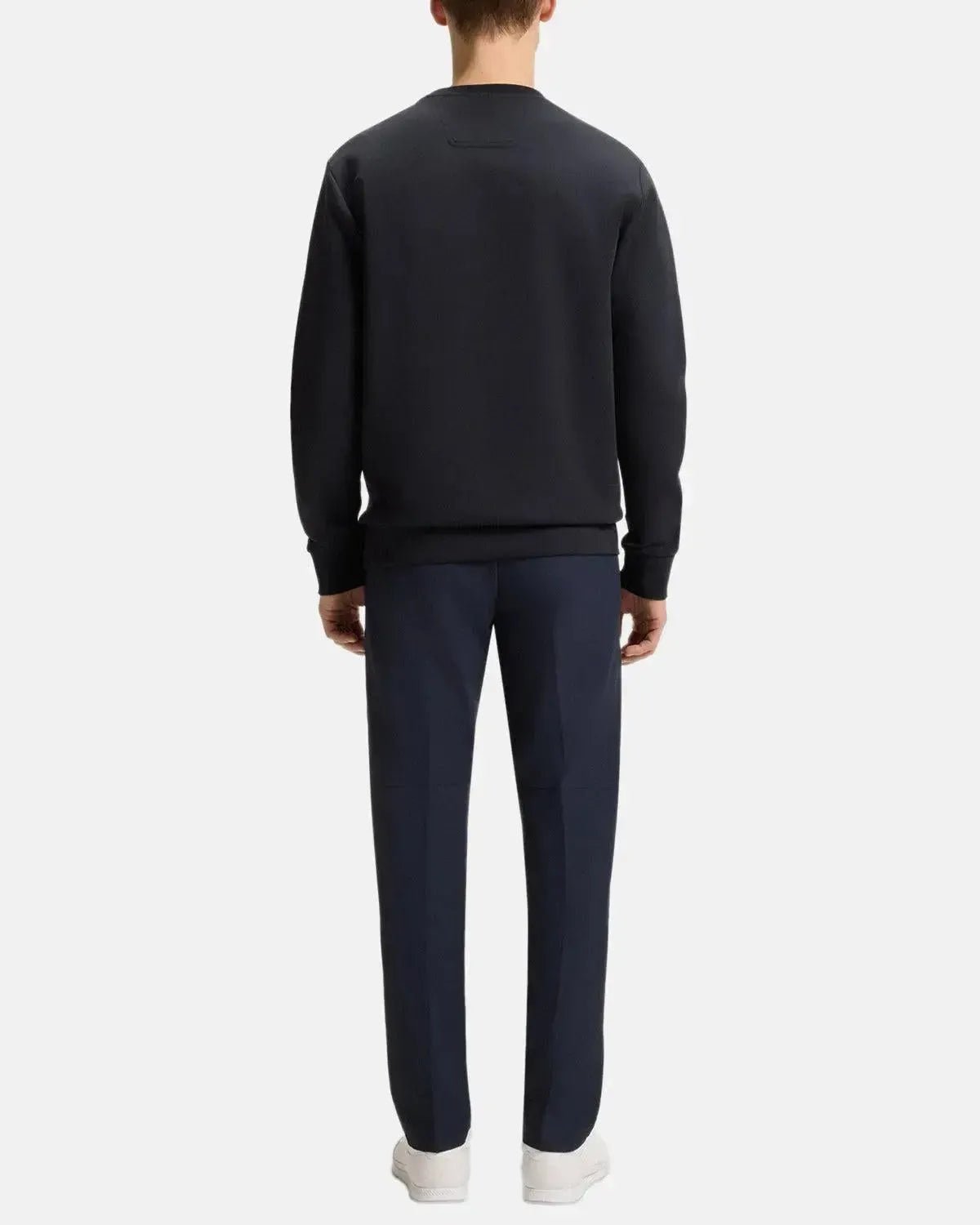 BOSS SALBO SANDWICH LOGO SWEATSHIRT DARK BLUE - northern threads