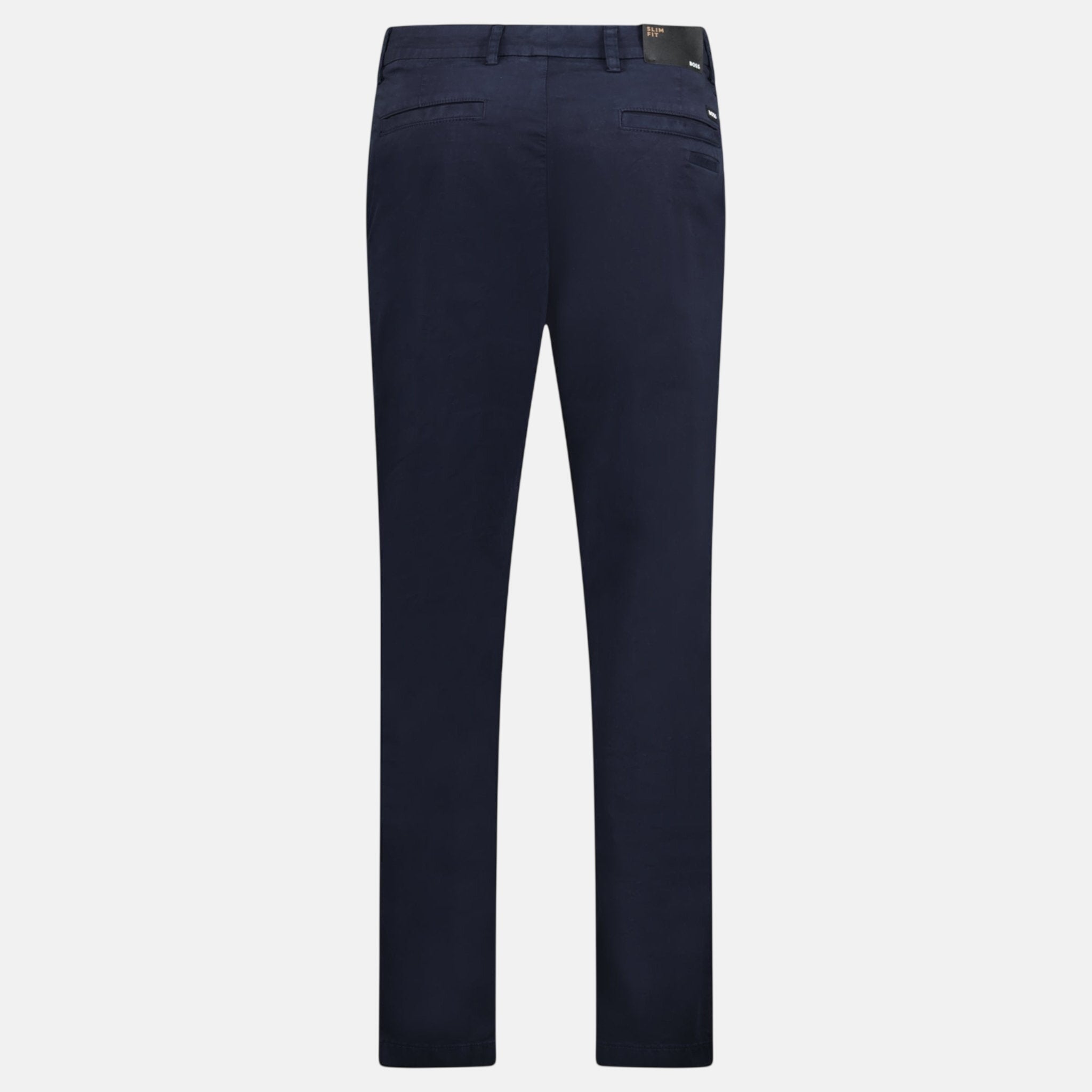 BOSS Slim Fit Chino Trousers Navy - C45 - northern threads uk