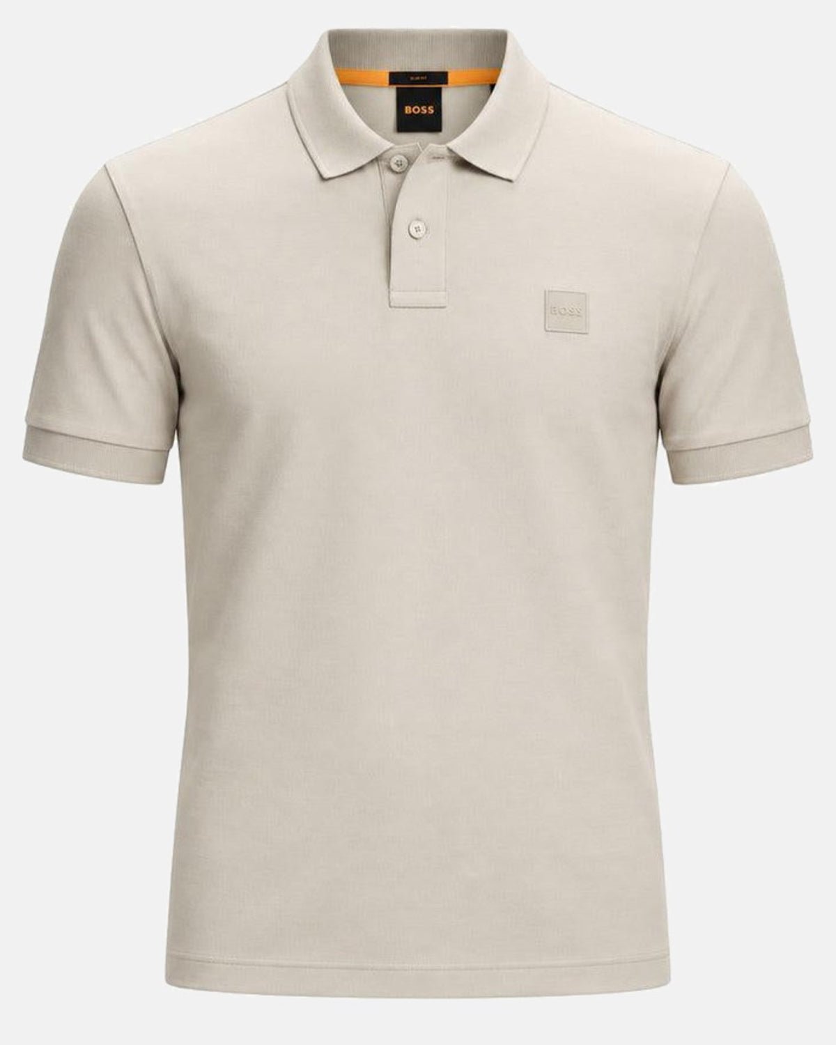 BOSS Slim Fit Passenger Polo Shirt Open Grey | Northern Threads Designer Menswear