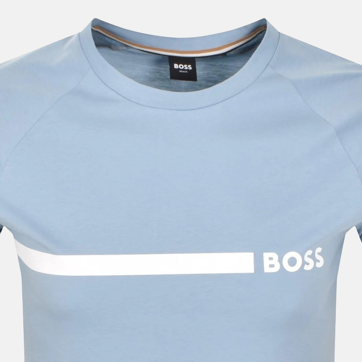 BOSS Slim Fit RN T-Shirt Open Blue | Northern Threads Designer Menswear