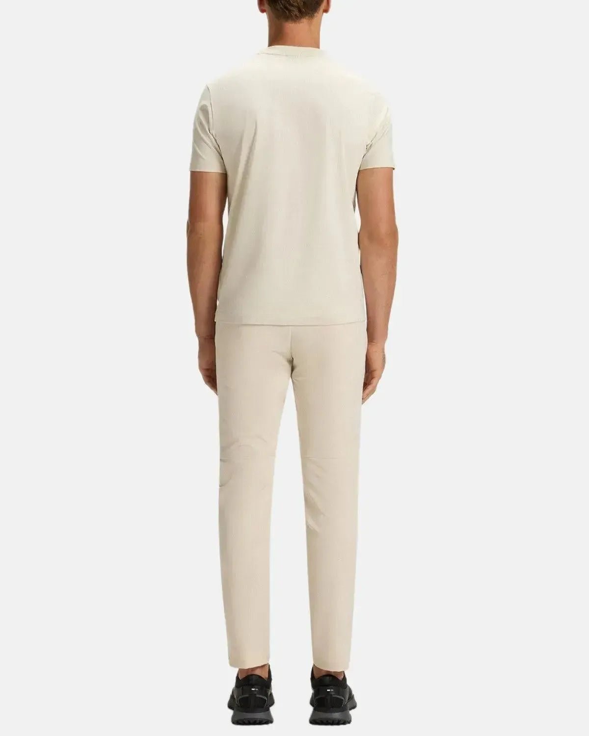 BOSS STRETCH COTTON LOGO T - SHIRT NATURAL - northern threads