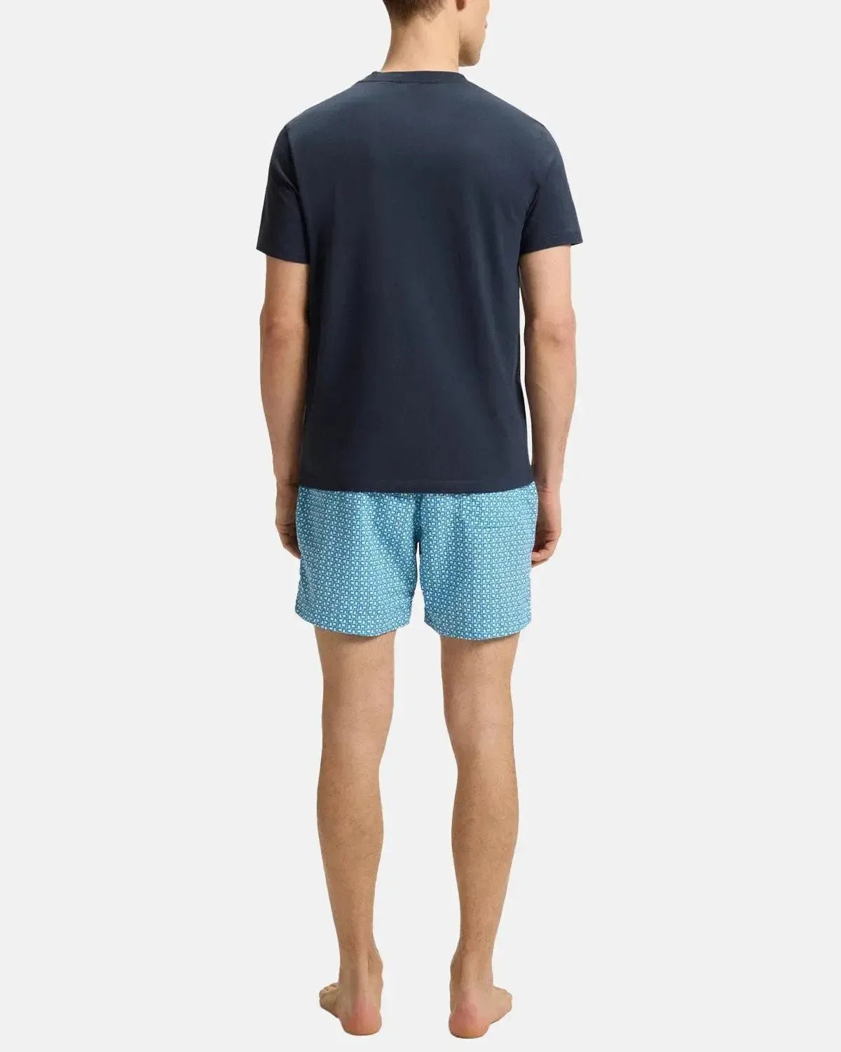 BOSS STYLE PRINT T - SHIRT DARK BLUE - northern threads