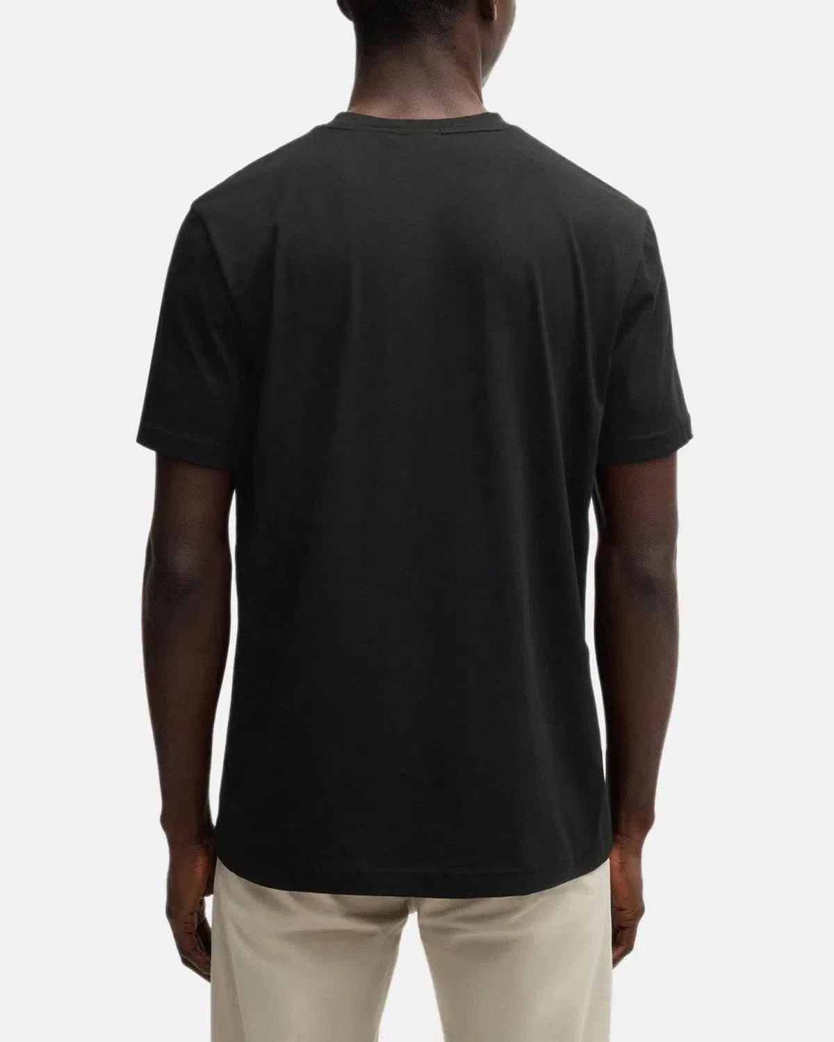 BOSS Thinking 1 Rubber Print Logo T-Shirt Black White | Northern Threads Designer Menswear