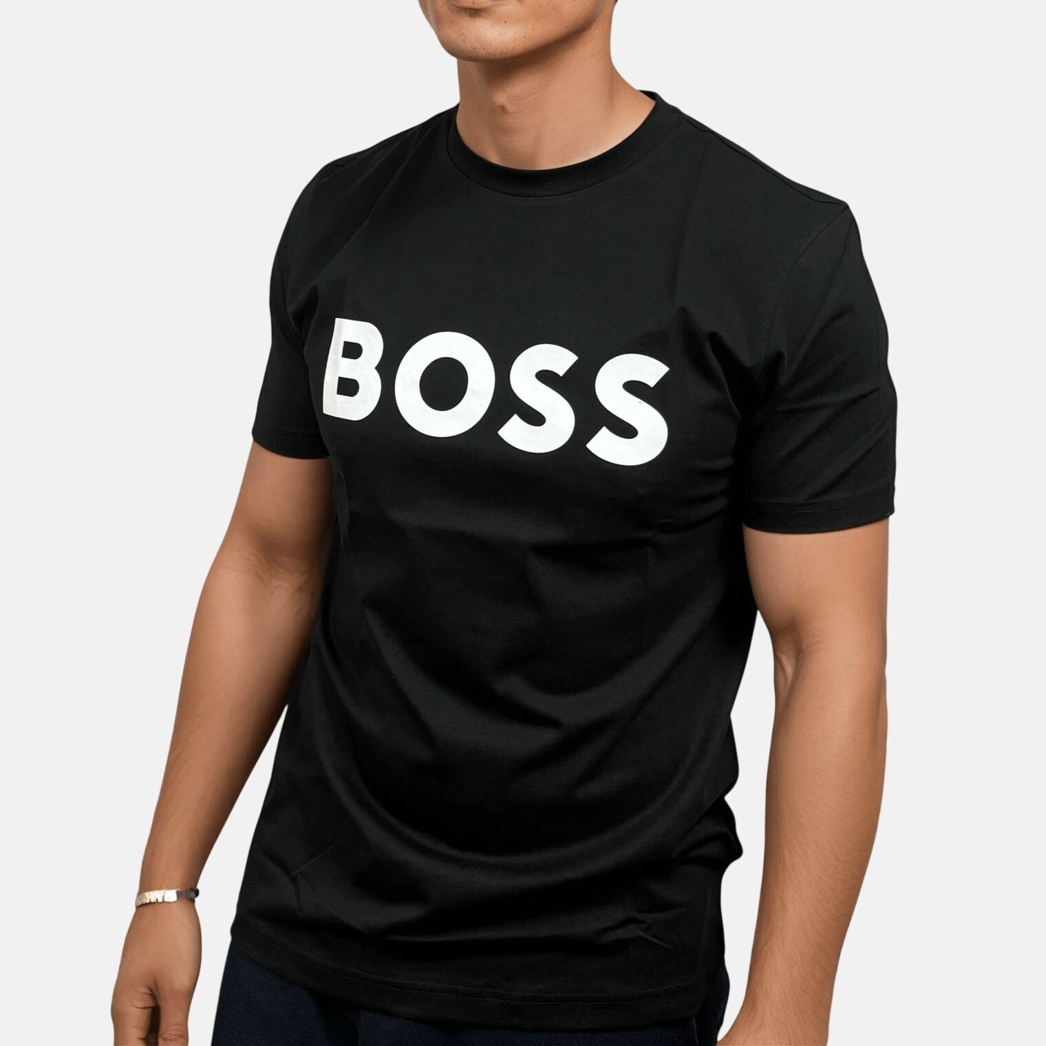 BOSS Thinking 1 T-Shirt Black White - sku-55562750460285 - northern threads uk