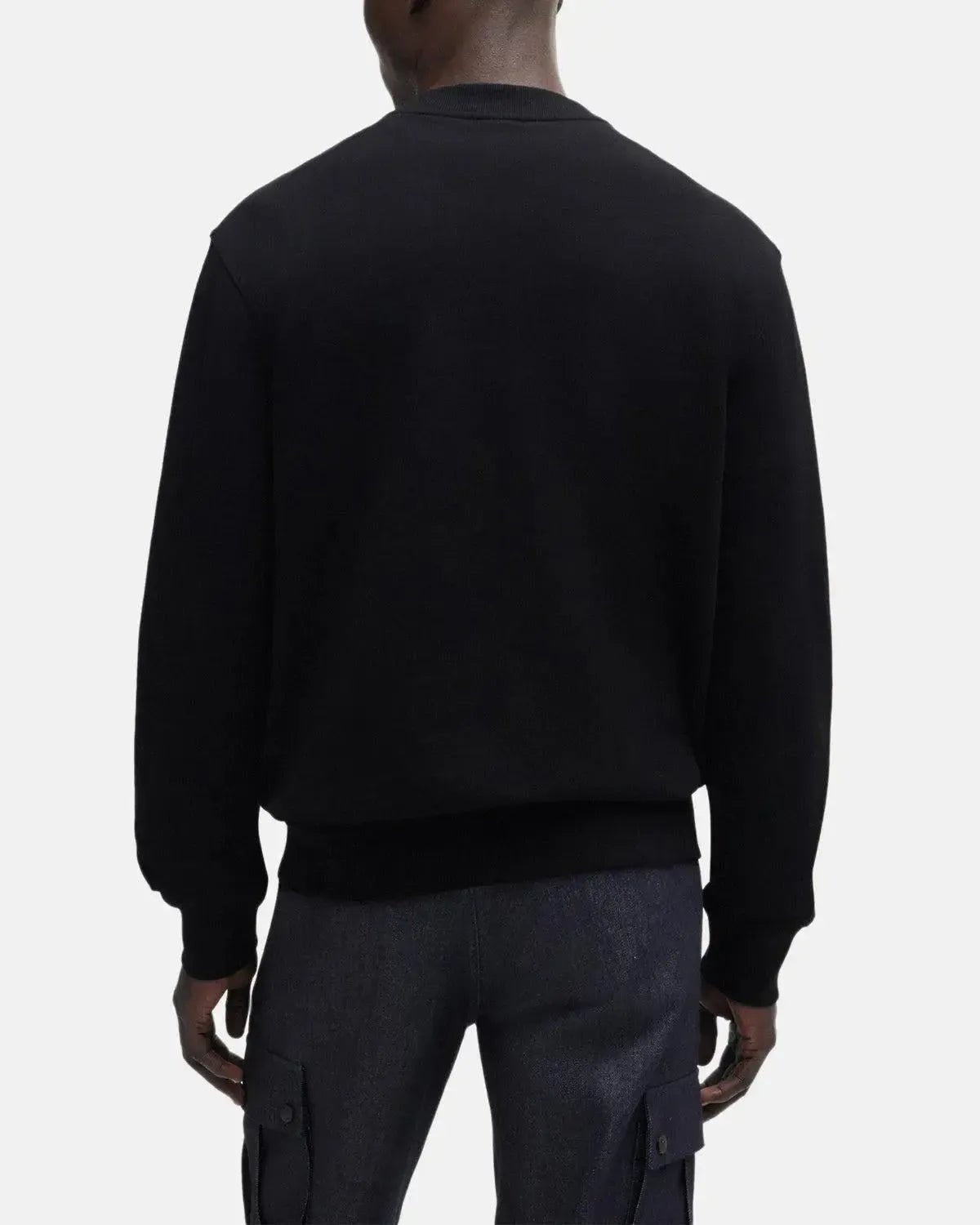 BOSS WEBASIC LOGO SWEATSHIRT BLACK - HUGO-BOSS-50487133-001-S - northern threads uk