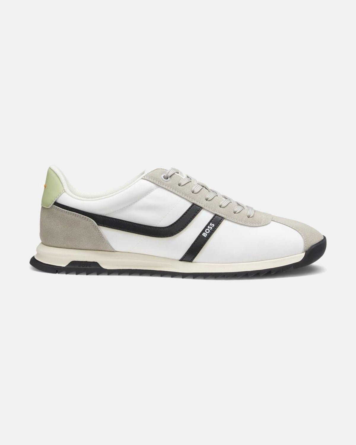 BOSS Zayn Low Profile Trainers Light Grey | Northern Threads Designer Menswear