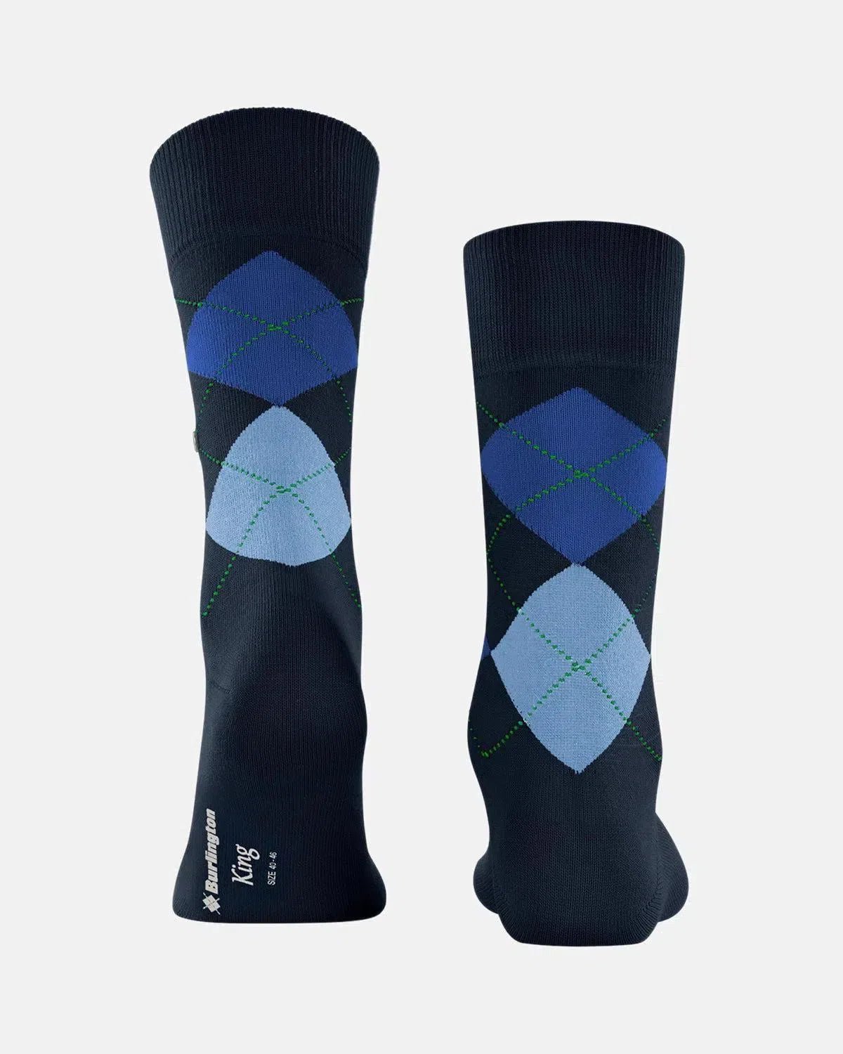 BURLINGTON KING SOCKS MARINE | Northern Threads Designer Menswear