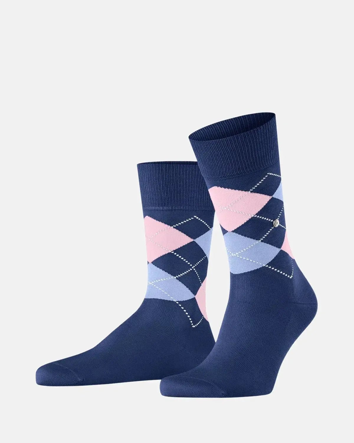 BURLINGTON MANCHESTER SOCKS NIGHT BLUE - BURLINGTON-21088-6583-40-46 - northern threads uk