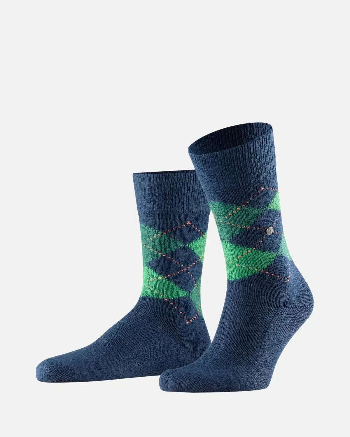 BURLINGTON PRESTON SOCKS NAVY - BURLINGTON-24284-6187-40-46 - northern threads uk
