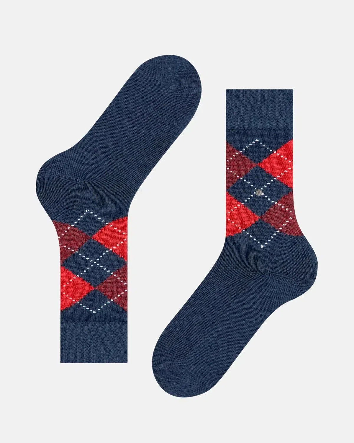 BURLINGTON PRESTON SOCKS STEEL BLUE | Northern Threads Designer Menswear