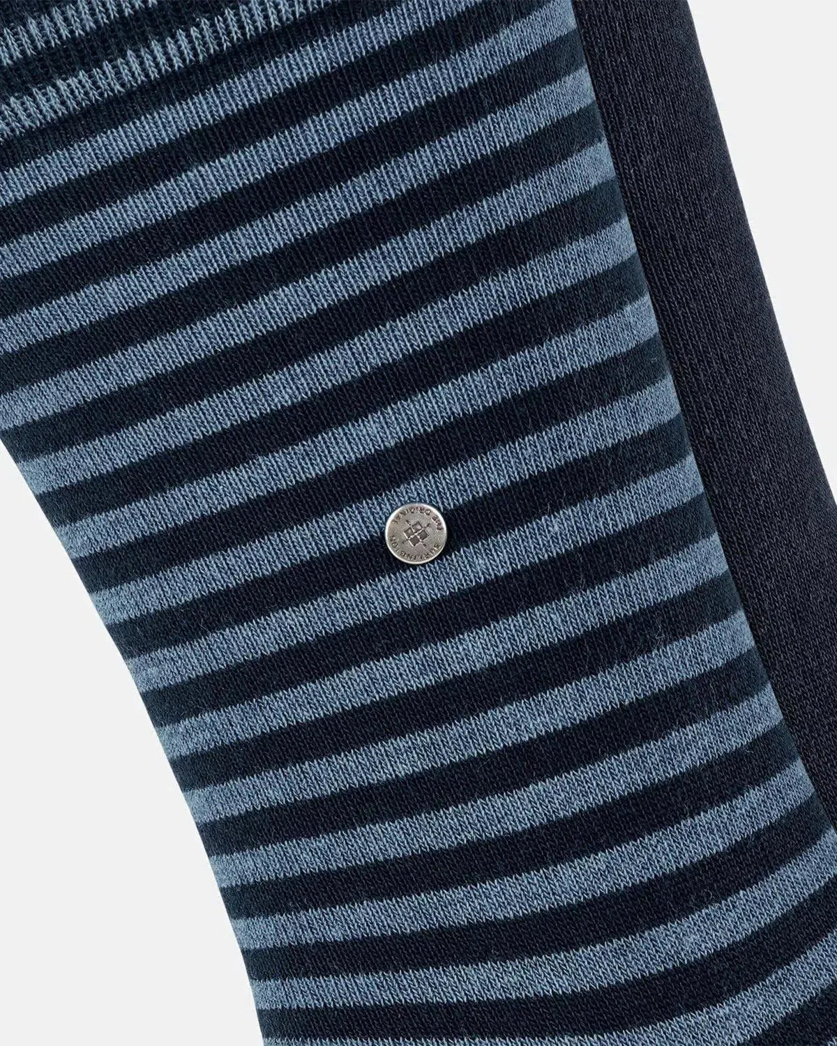 BURLINGTON SOCKS-BURLINGTON EVERYDAY STRIPE 2-PACK SOCKS MARINE-NORTHERN THREADS DESIGNER MENSWEAR