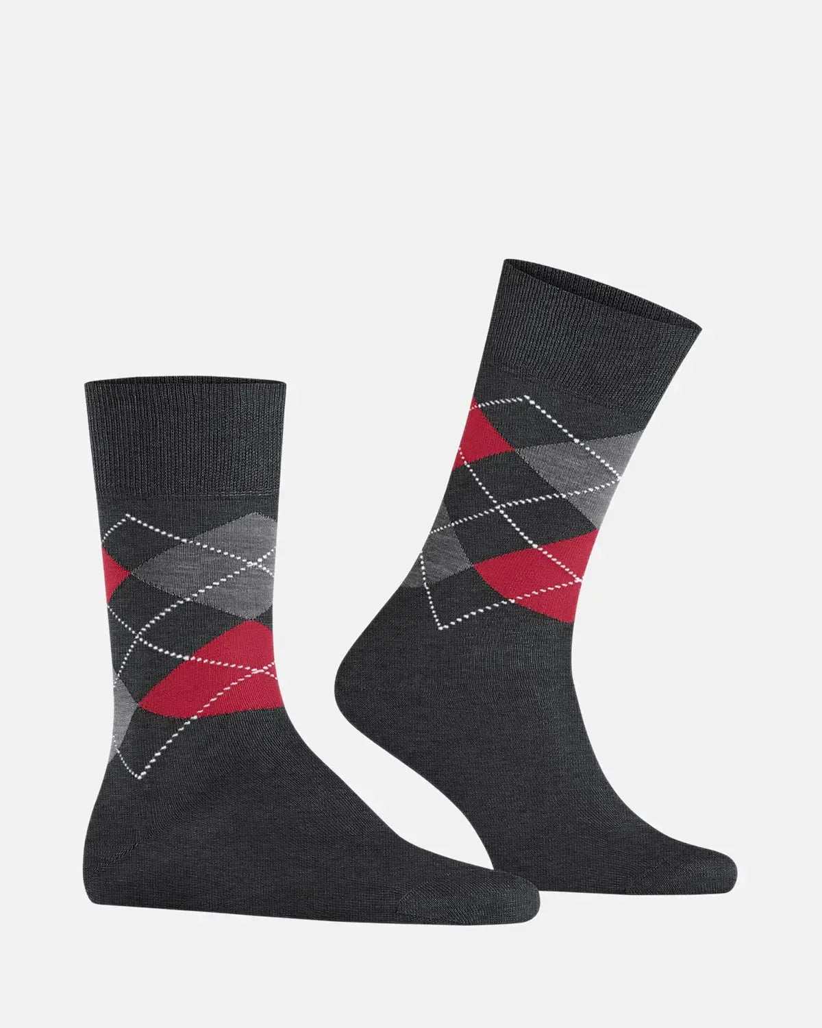 BURLINGTON SOCKS-BURLINGTON MANCHESTER SOCKS ANTHRACITE MELANGE-NORTHERN THREADS DESIGNER MENSWEAR