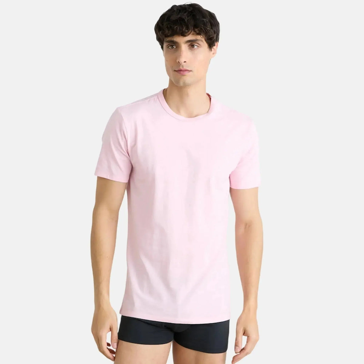 Calvin Klein 3 Pack Cotton Stretch T-Shirts Buff Pink Bayou Glacier | Northern Threads Designer Menswear