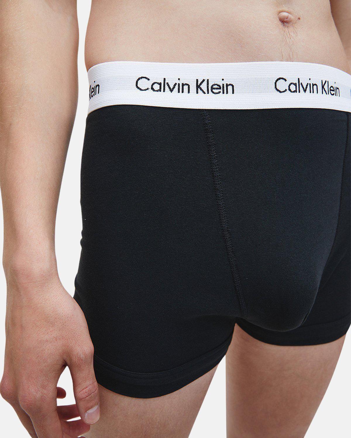 CALVIN KLEIN 3 - PACK TRUNKS BLACK WHITE - northern threads