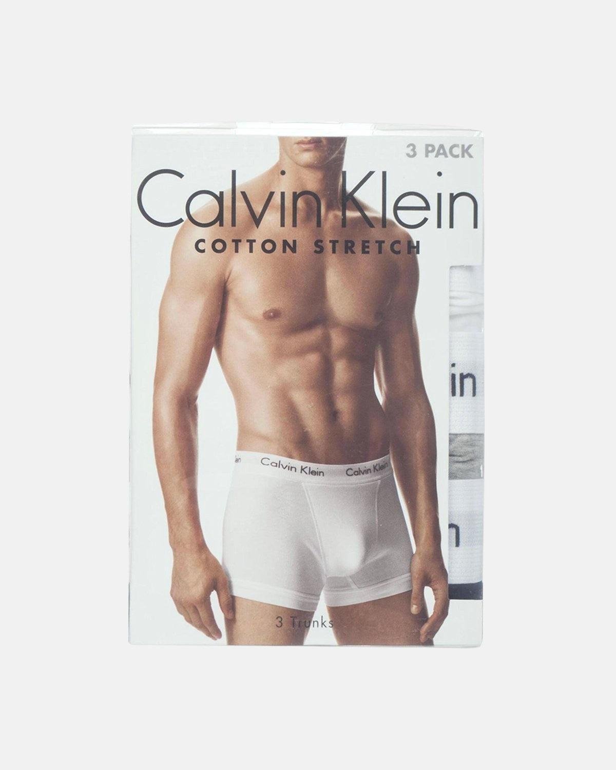 CALVIN KLEIN 3 - PACK TRUNKS BLACK WHITE - northern threads