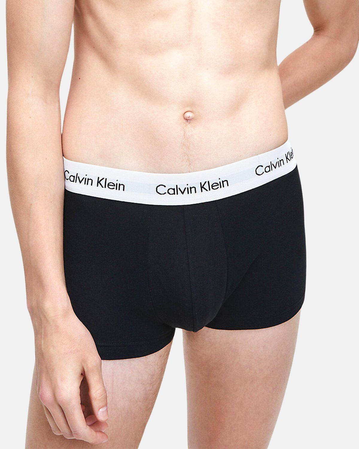 CALVIN KLEIN 3 - PACK TRUNKS BLACK WHITE - northern threads