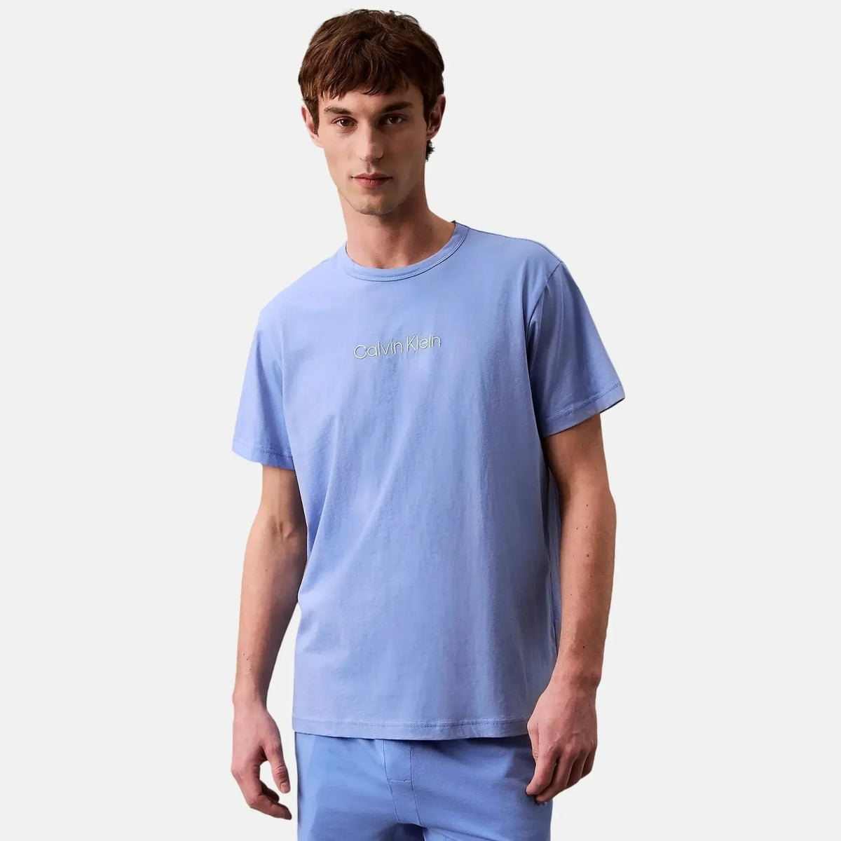 Calvin Klein Cotton Crew T-Shirt Glacier | Northern Threads Designer Menswear