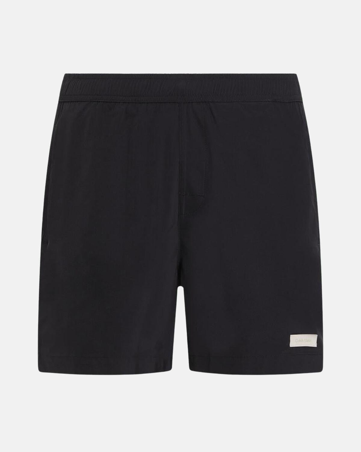CALVIN KLEIN MEDIUM DRAWSTRING SWIM SHORTS BLACK - CALVIN-KLEIN-KM0KM00939-BEH-S - northern threads uk
