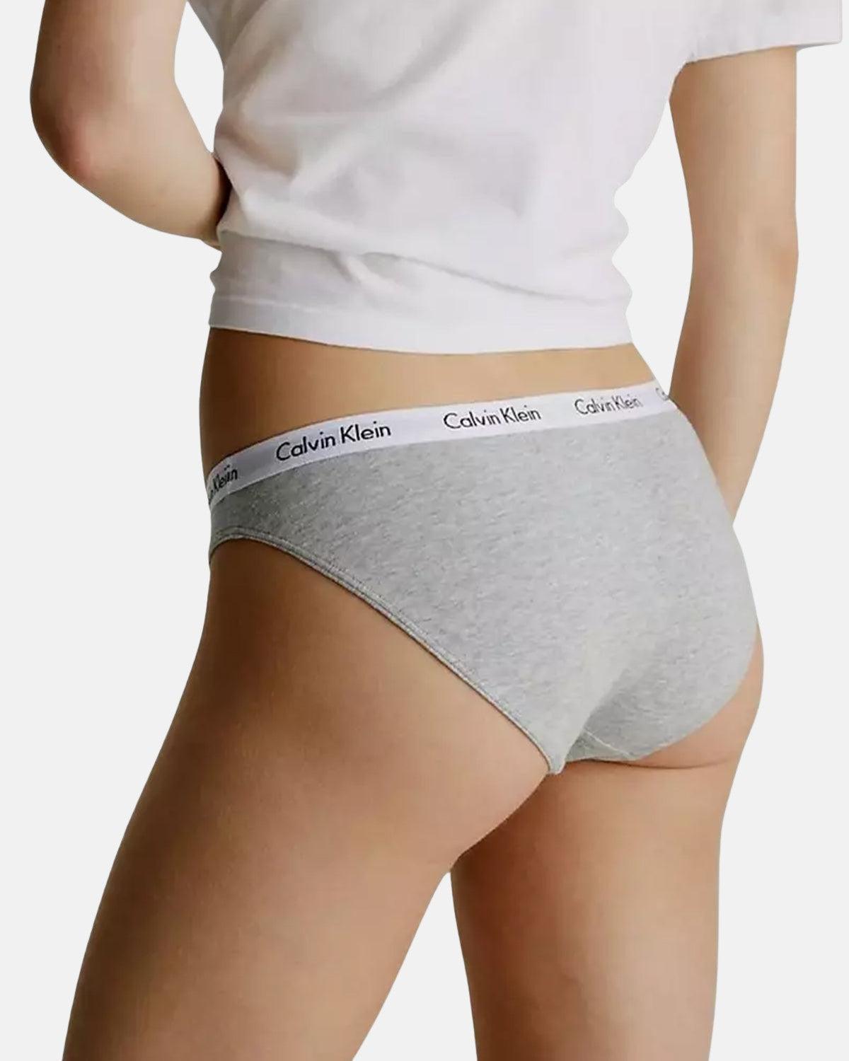 CALVIN KLEIN WOMENS CAROUSEL BIKINI BRIEFS GREY HEATHER - northern threads