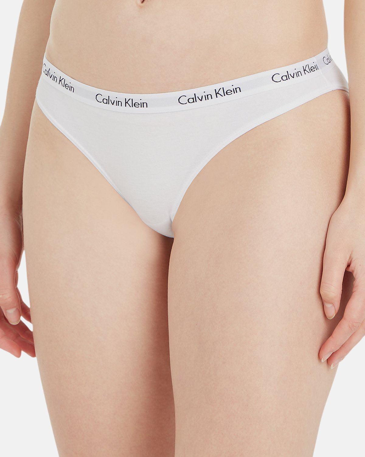 CALVIN KLEIN WOMENS CAROUSEL BIKINI BRIEFS WHITE - northern threads