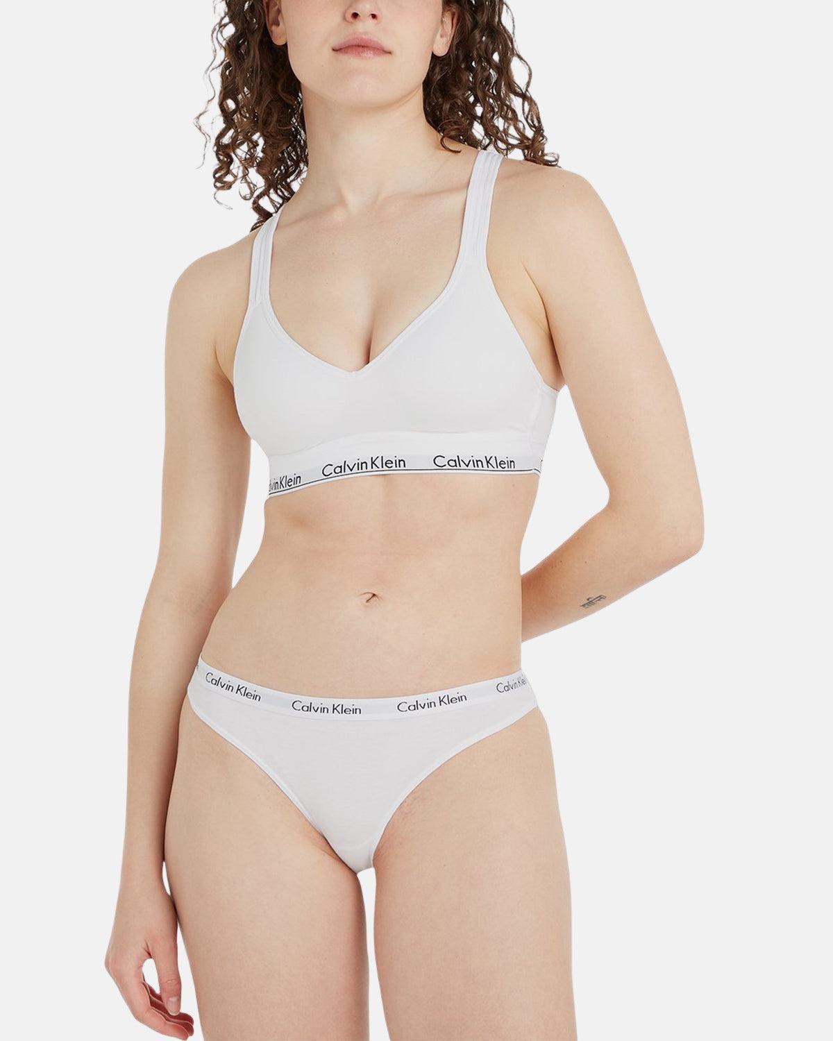 CALVIN KLEIN WOMENS CAROUSEL BIKINI BRIEFS WHITE - northern threads