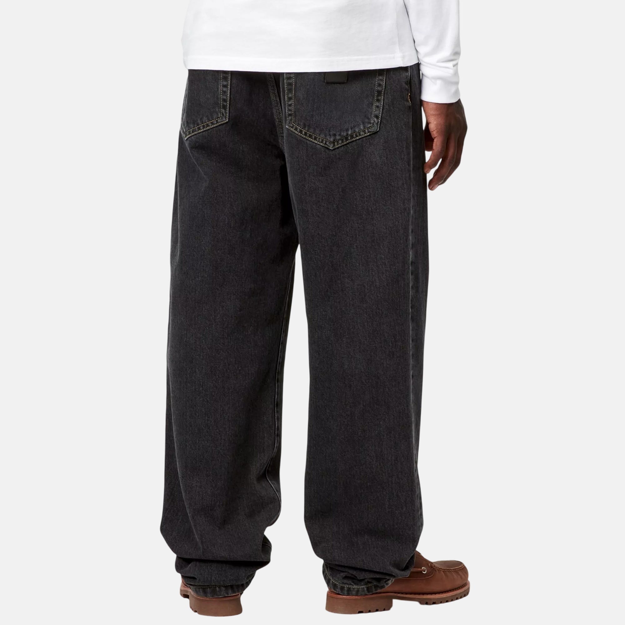 Carhartt WIP Aaron Pant Black Stone Washed - SPR571-30 - northern threads uk