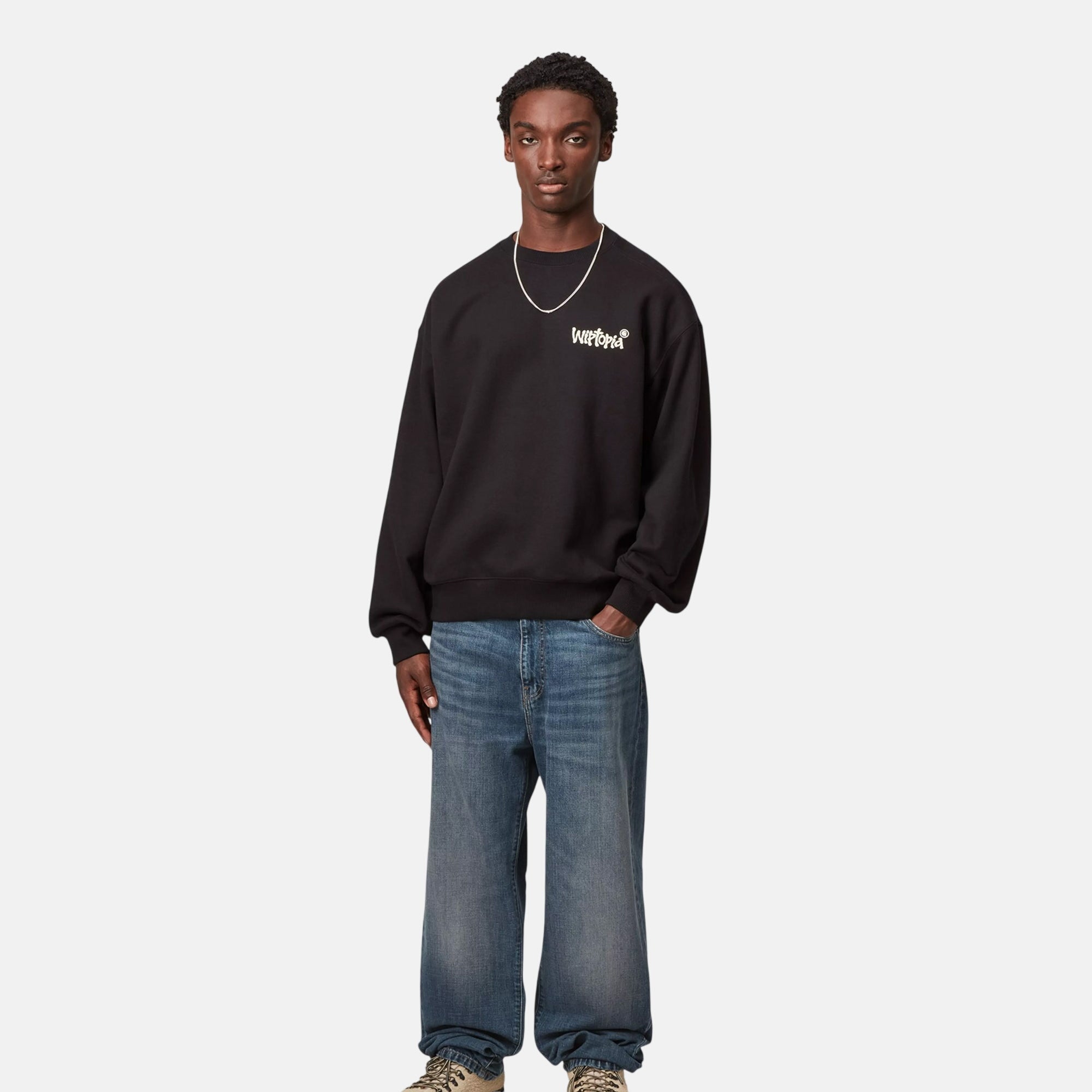 Carhartt WIP Aaron Pant Blue Dark Used - SPR994-30 - northern threads uk