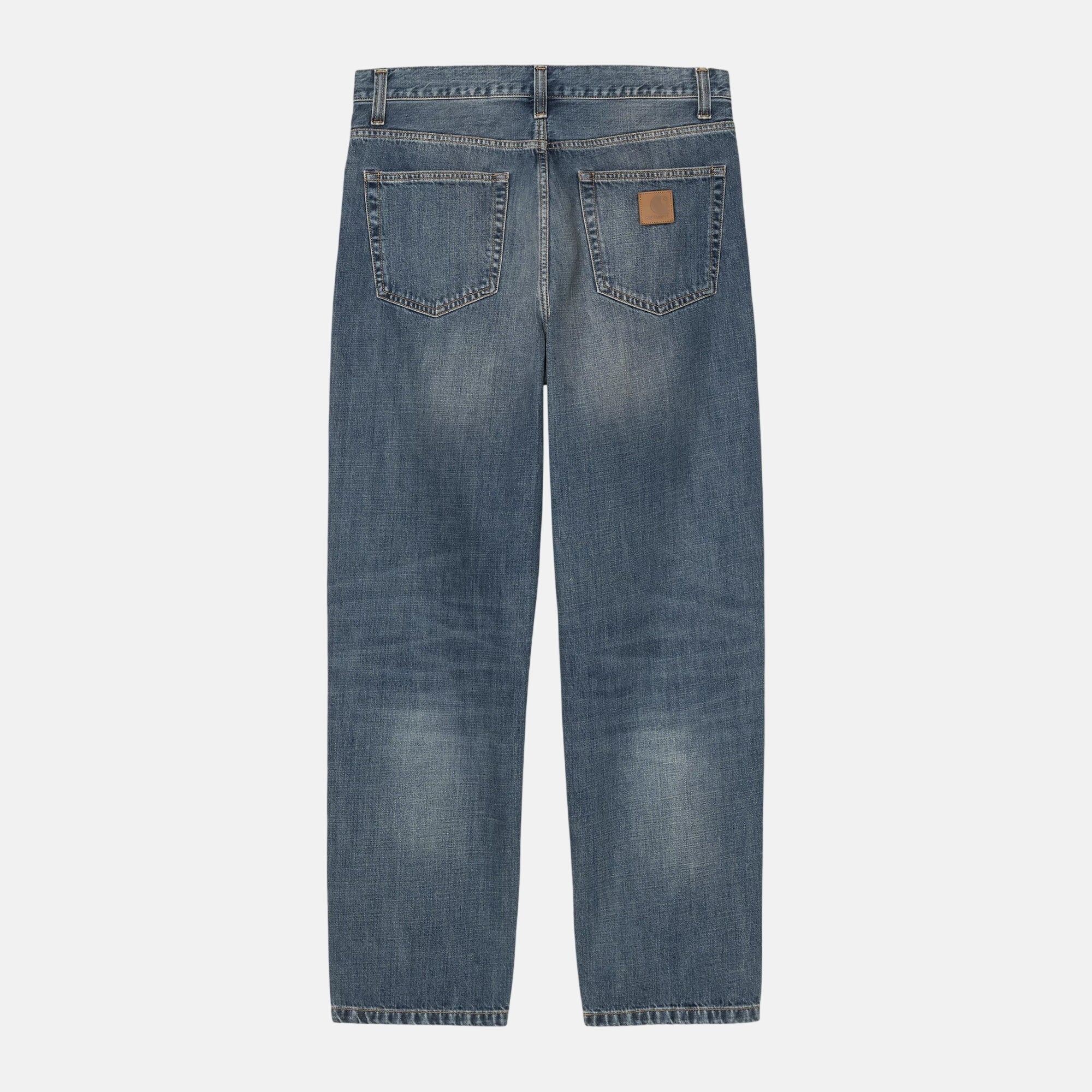 Carhartt WIP Aaron Pant Blue Dark Used - SPR994-30 - northern threads uk