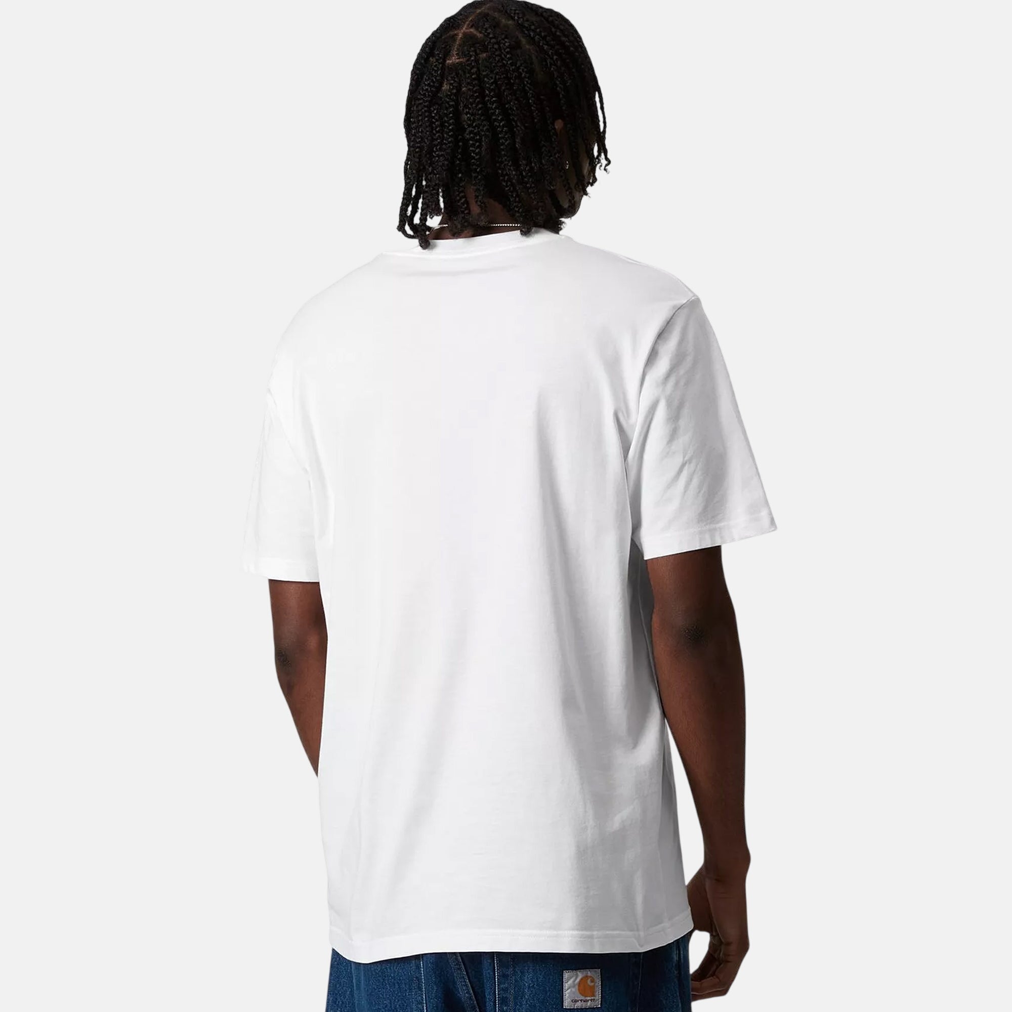 Carhartt WIP Base T-Shirt White Black - SPR074-S - northern threads uk