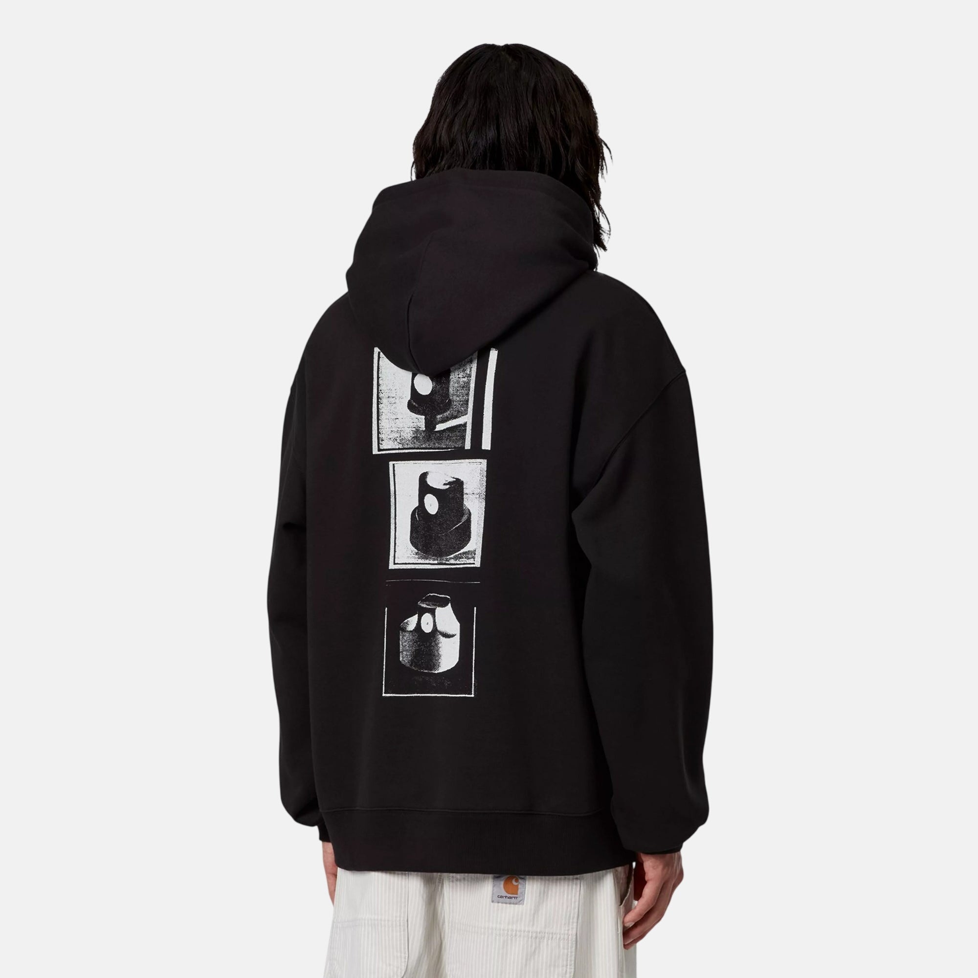 Carhartt WIP Caps Hoodie Black - SPR1031-M - northern threads uk