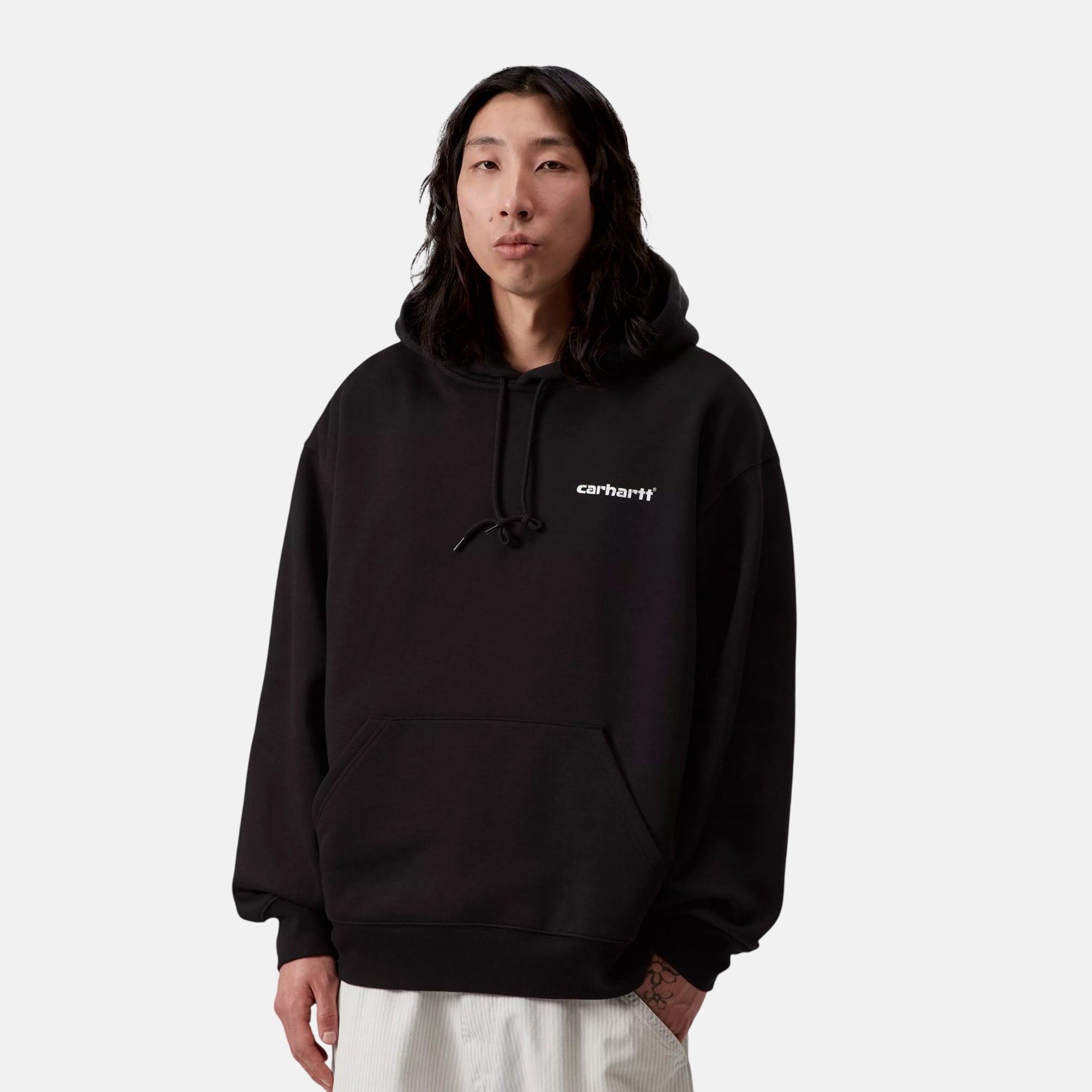 Carhartt WIP Caps Hoodie Black - SPR1031-M - northern threads uk