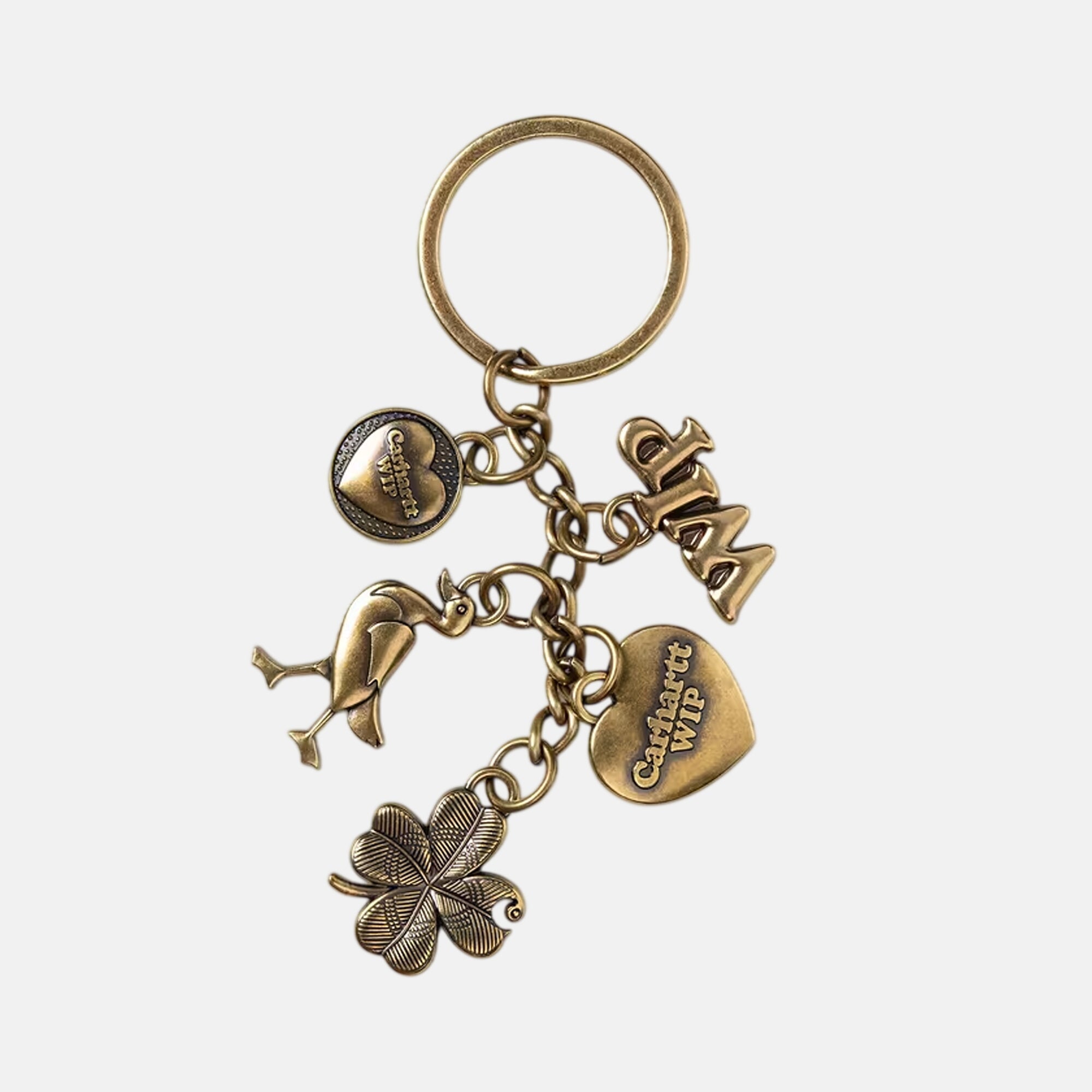 Carhartt WIP Charms Keychain Gold - SPR1130-One size - northern threads uk