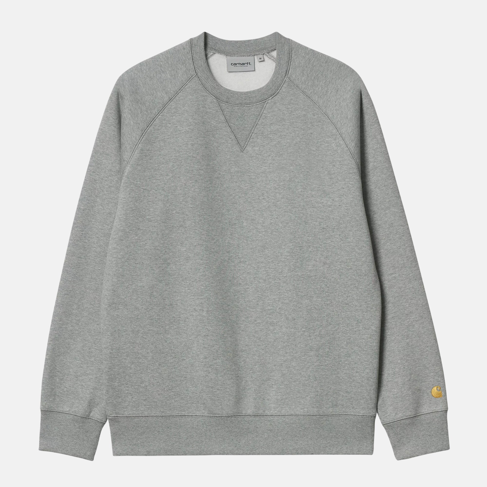 Carhartt WIP Chase Sweatshirt Grey Heather Gold - SPR1251-S - northern threads uk
