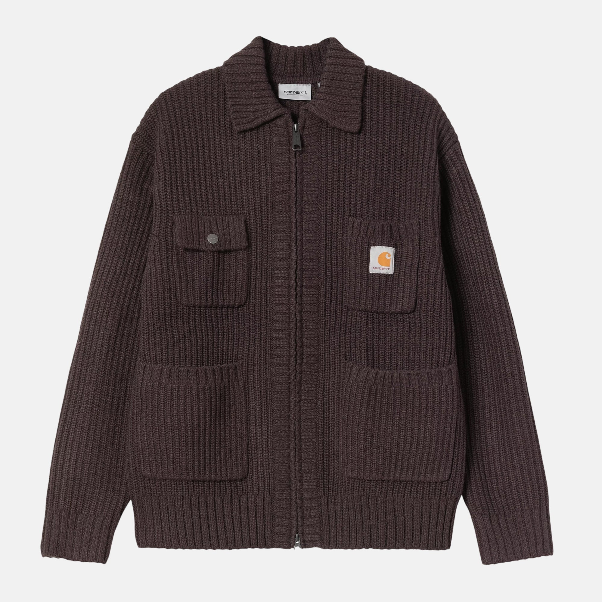 Carhartt WIP Chore Knit Jacket Palisander - SPR1148-S - northern threads uk