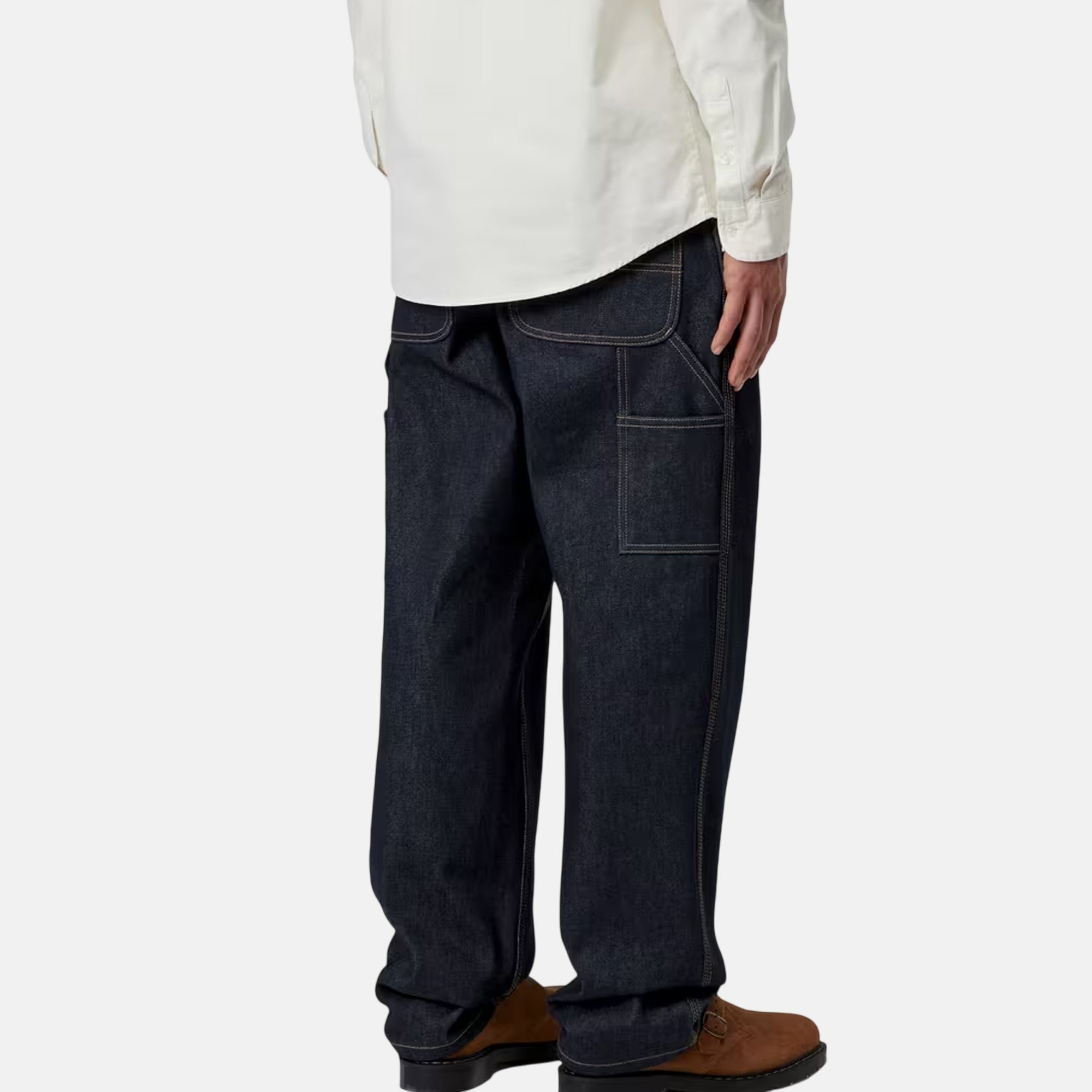 Carhartt WIP Denim Single Knee Pant Blue Rigid - SPR1117-30 - northern threads uk