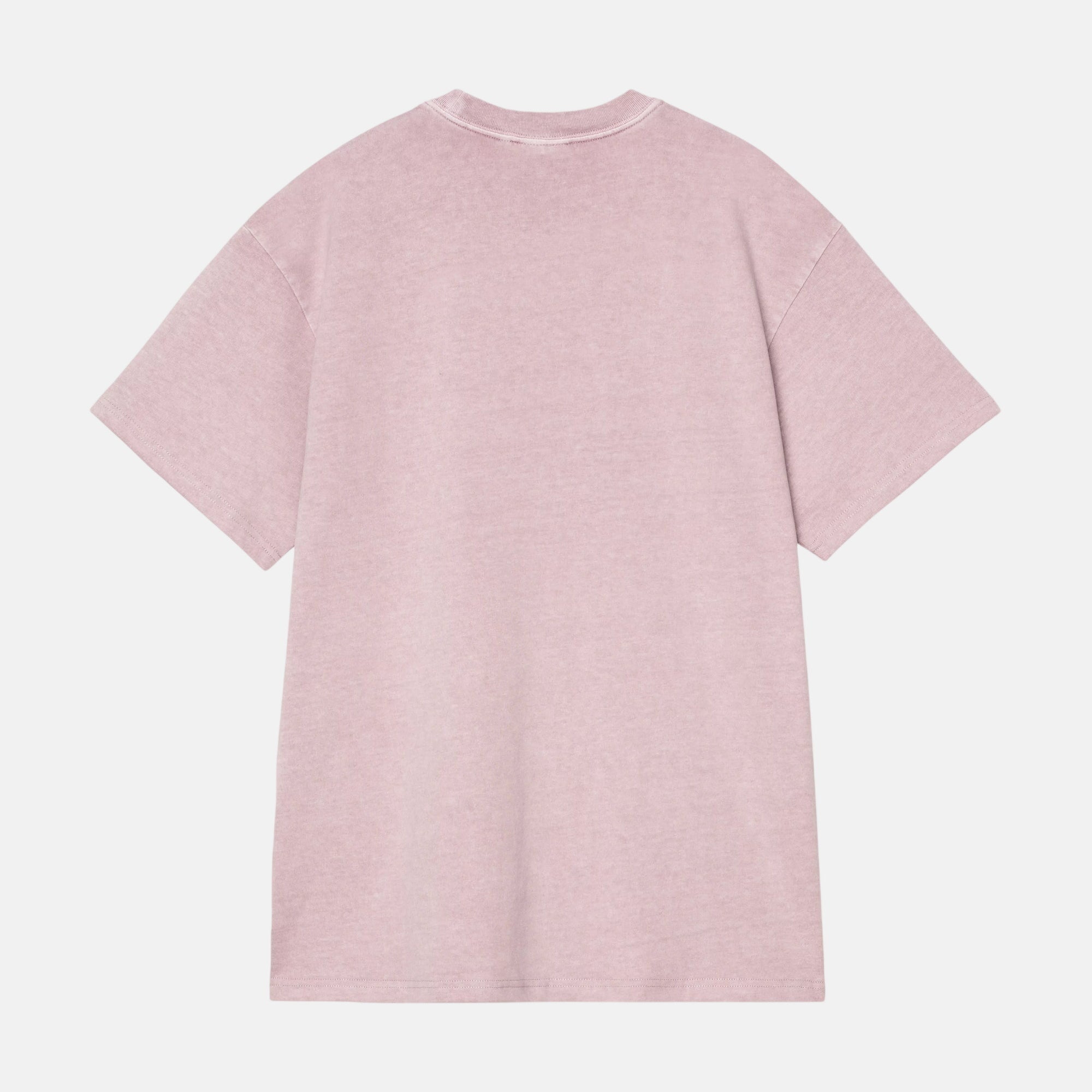 Carhartt WIP Helix Redux T-Shirt Pink Fog Garment Dyed - SPR1004-M - northern threads uk